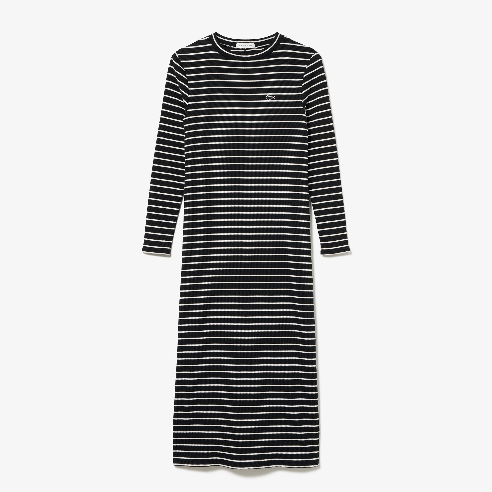 コットンリブニットドレス