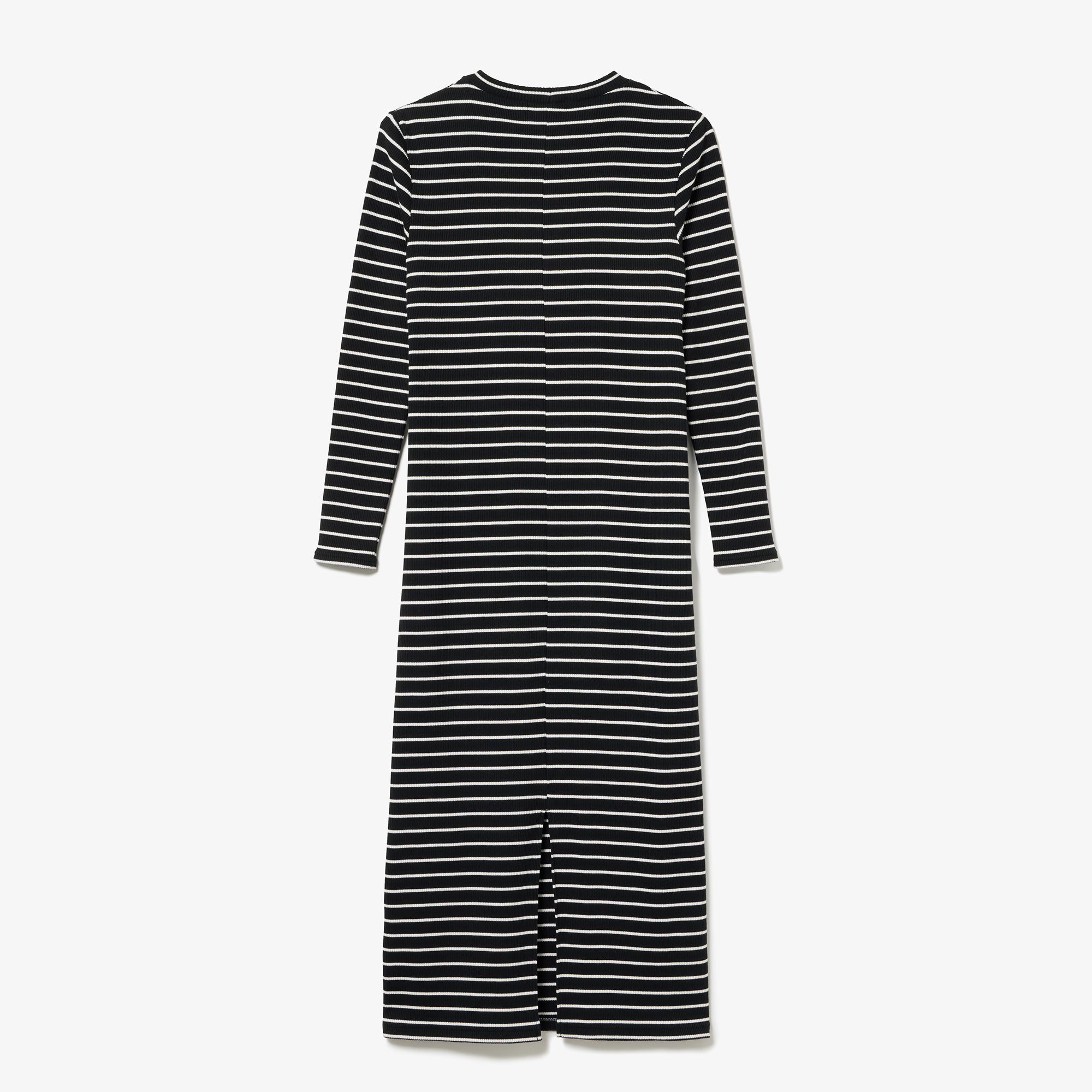 コットンリブニットドレス