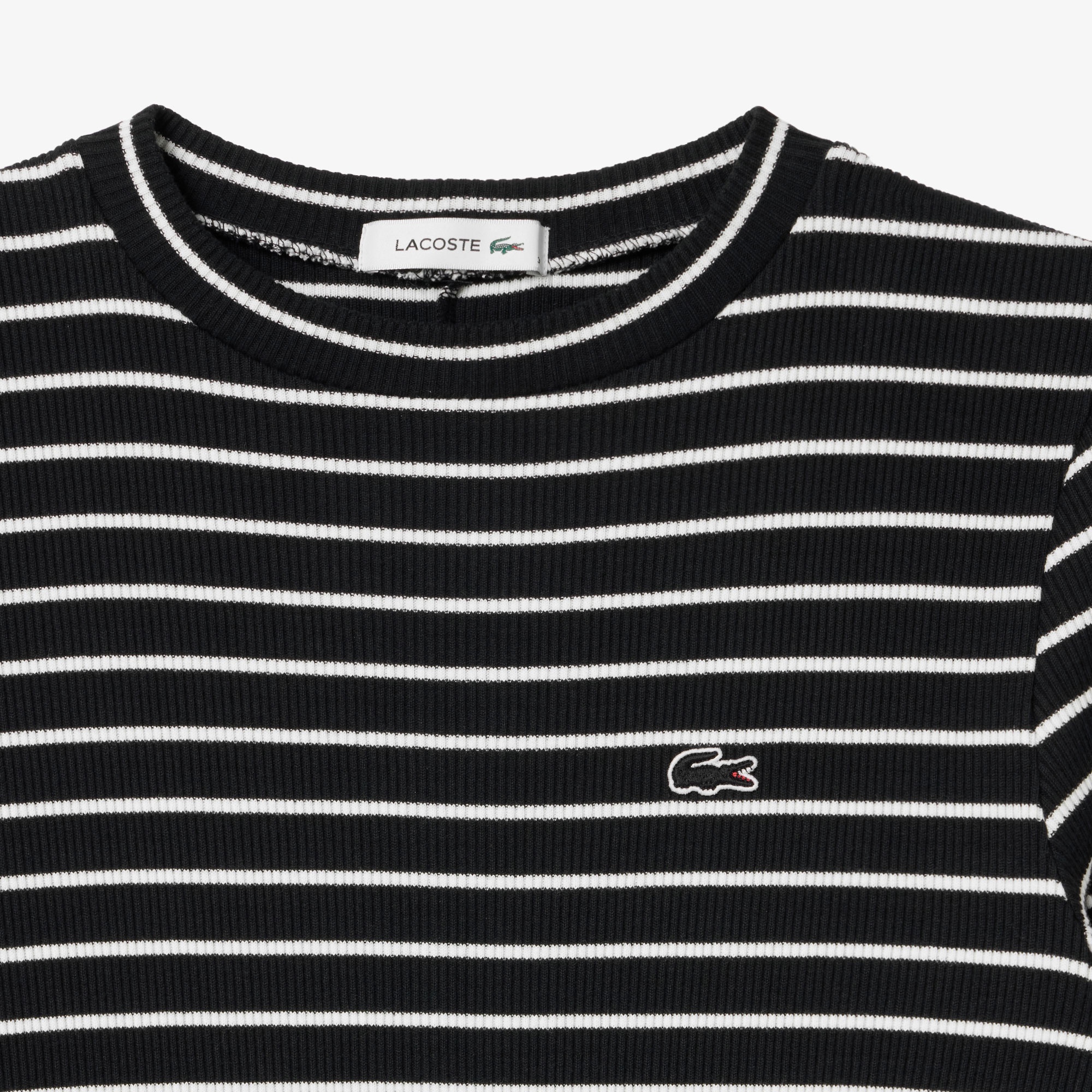 コットンリブニットドレス