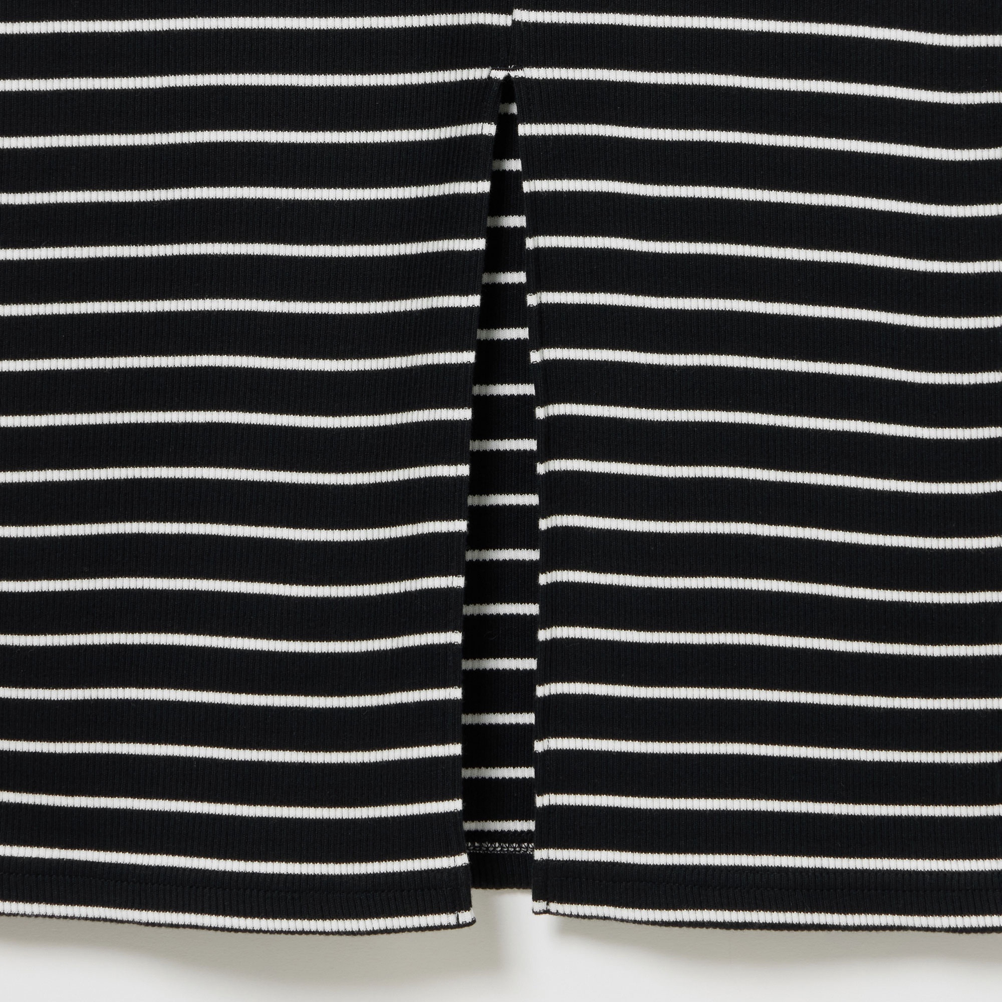 コットンリブニットドレス