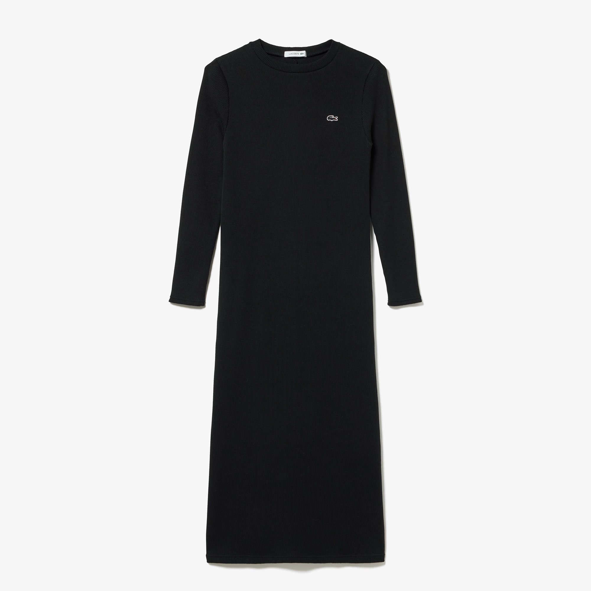 コットンリブニットドレス