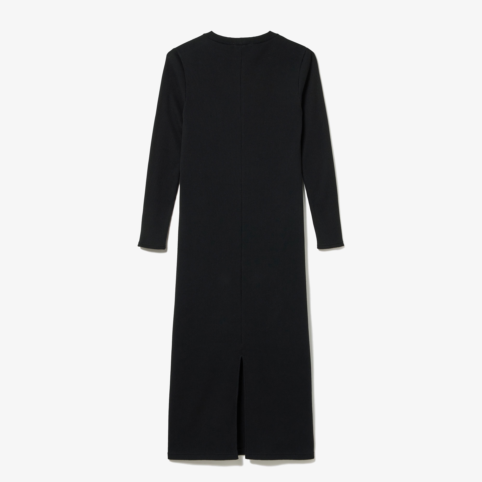 コットンリブニットドレス