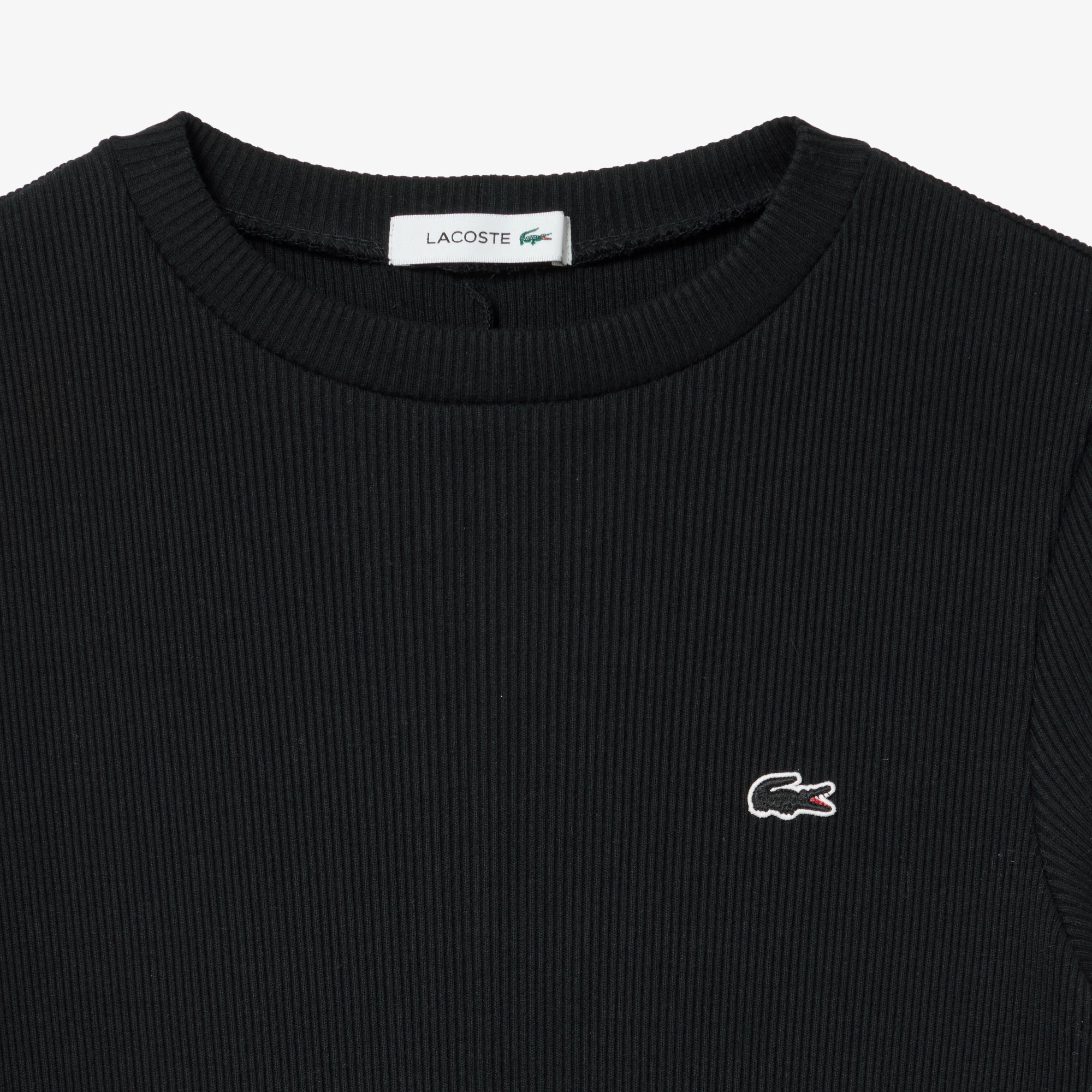 コットンリブニットドレス