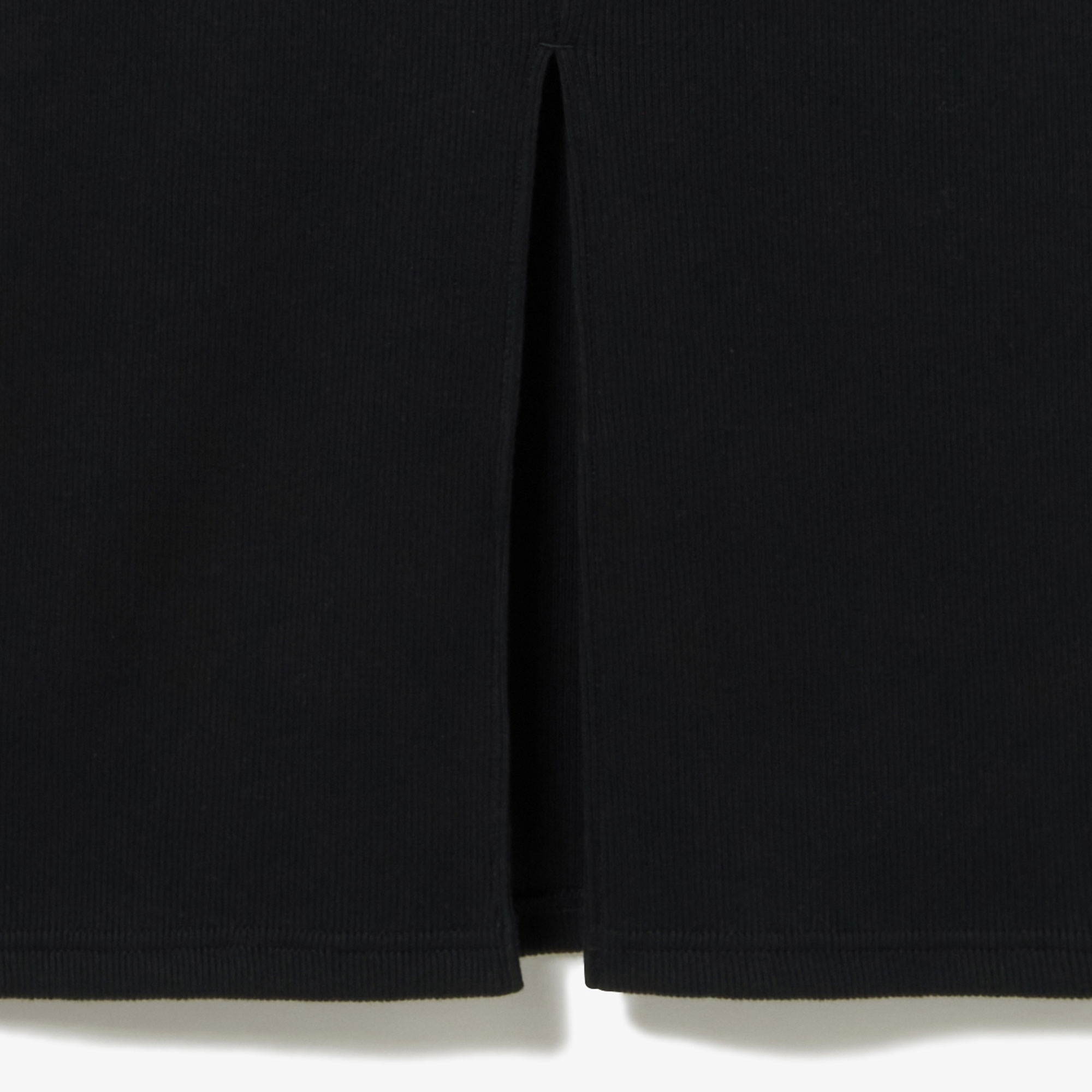 コットンリブニットドレス