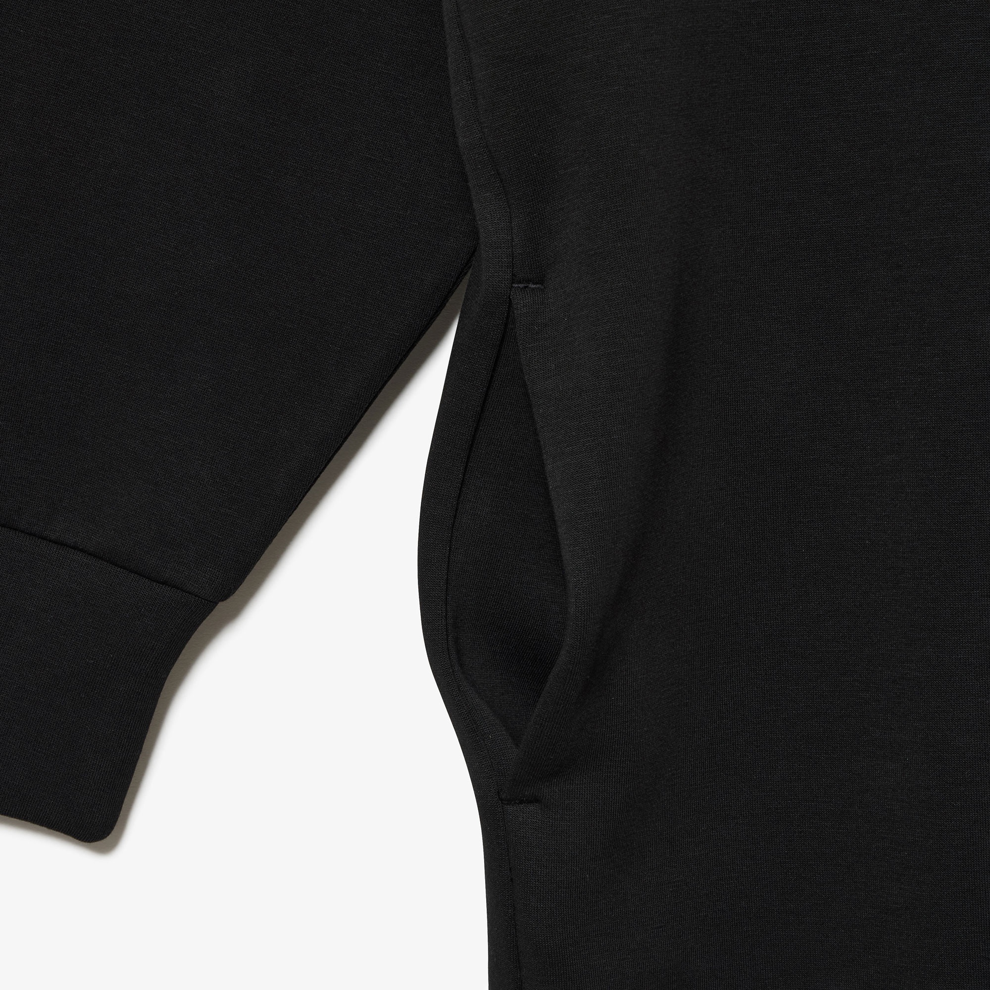 ブランドネームロゴステッチダブルフェイススウェットフーディードレス