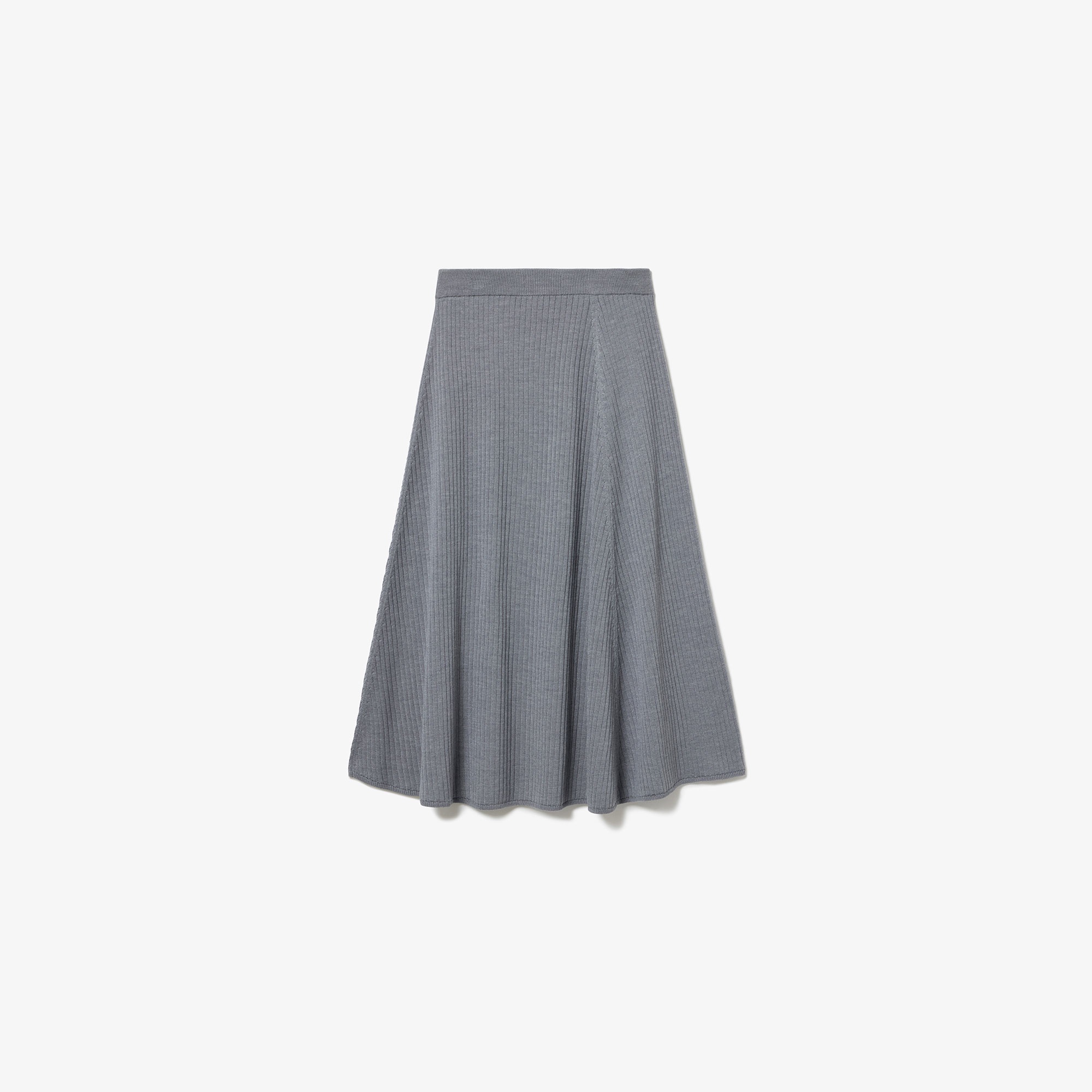 切り替えリブニットスカート