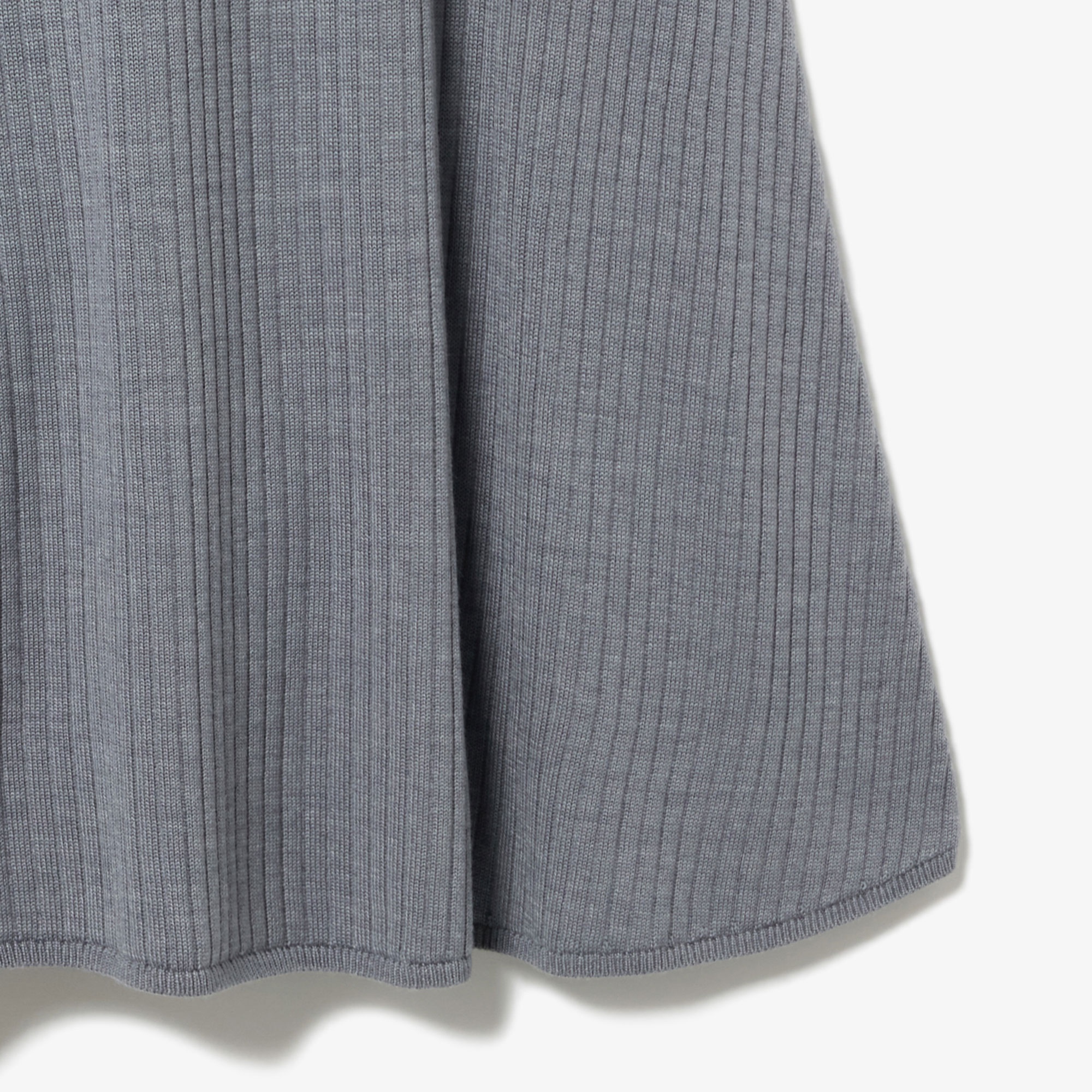切り替えリブニットスカート