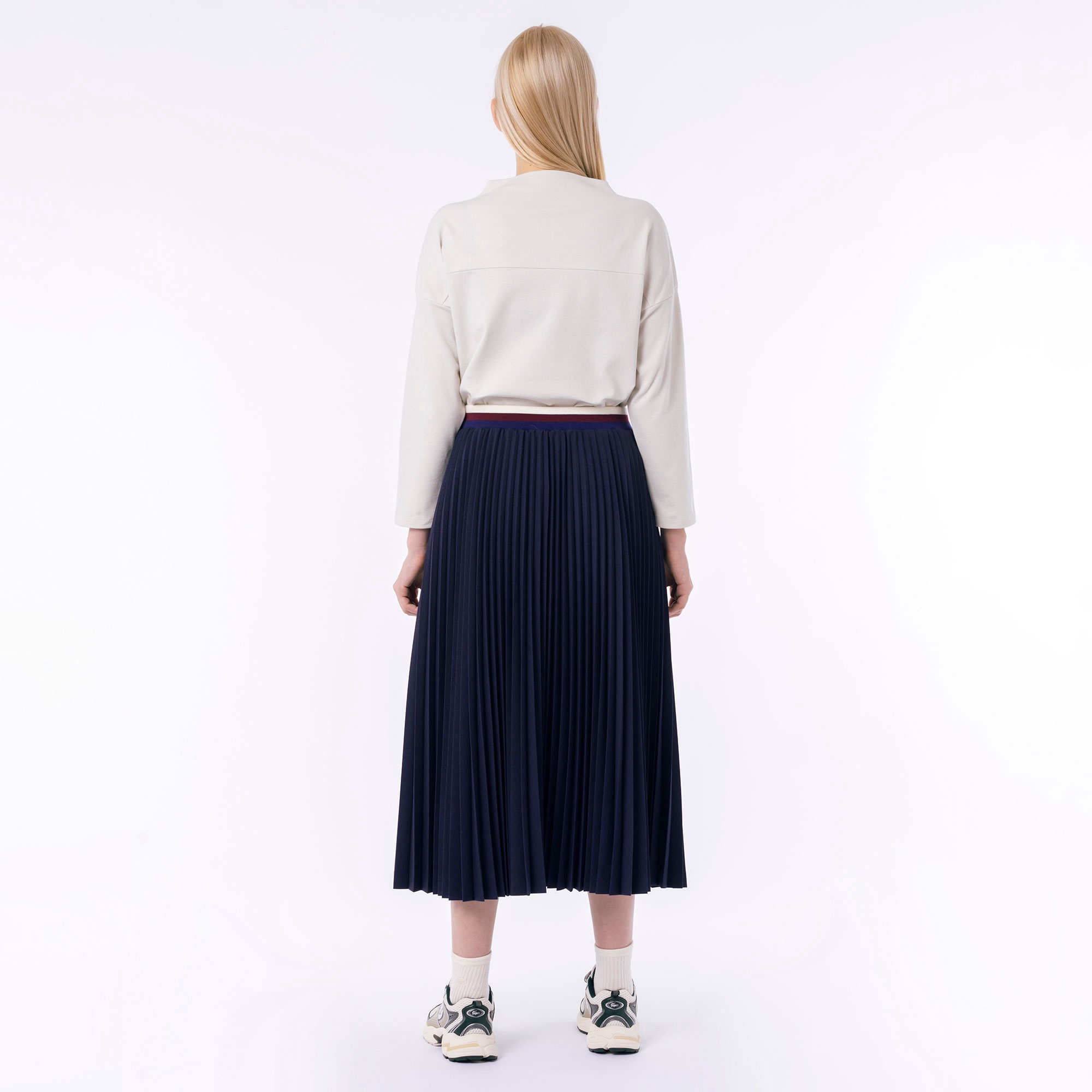 ウエストボーダープリーツスカート