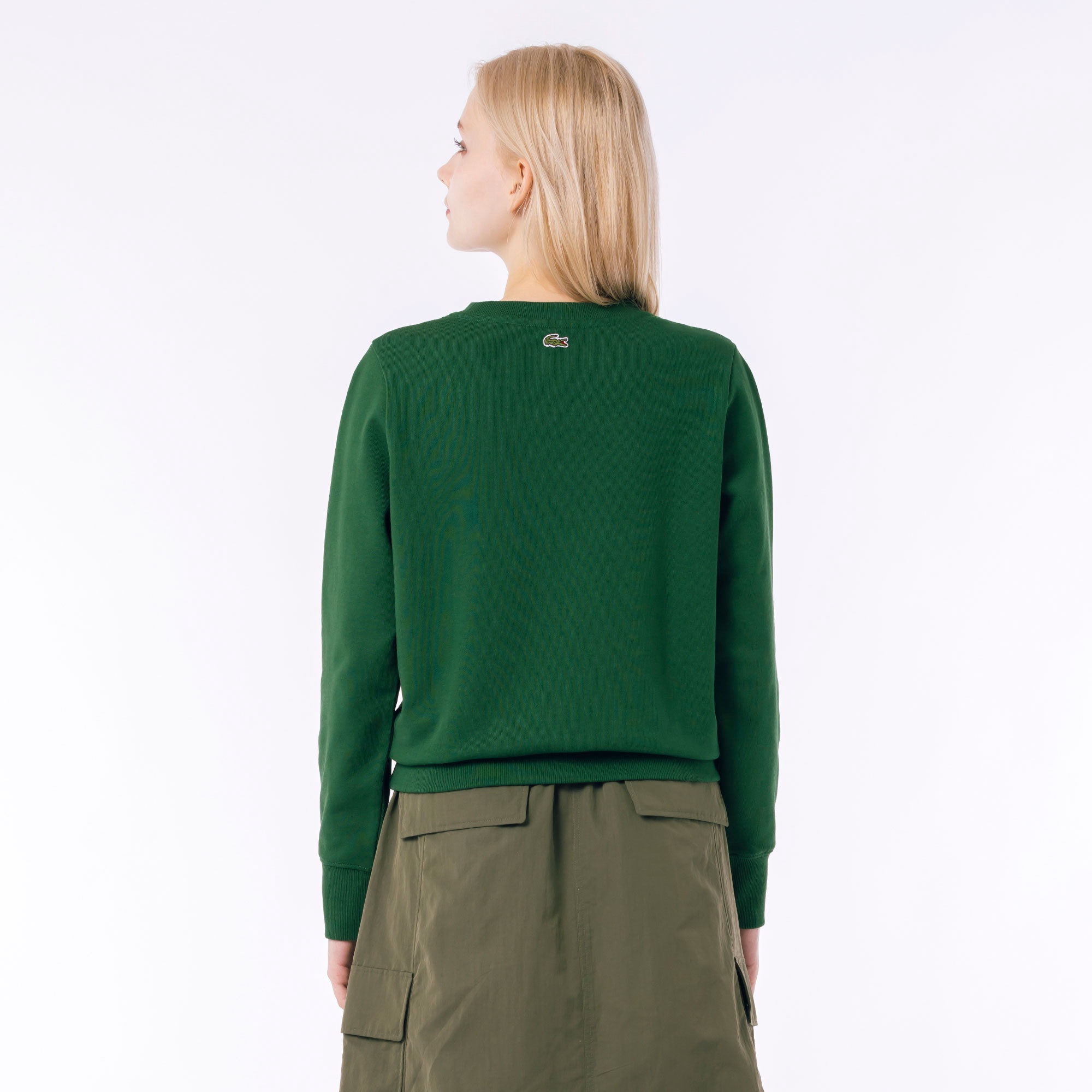 ブランドネームロゴステッチクルーネックスウェット