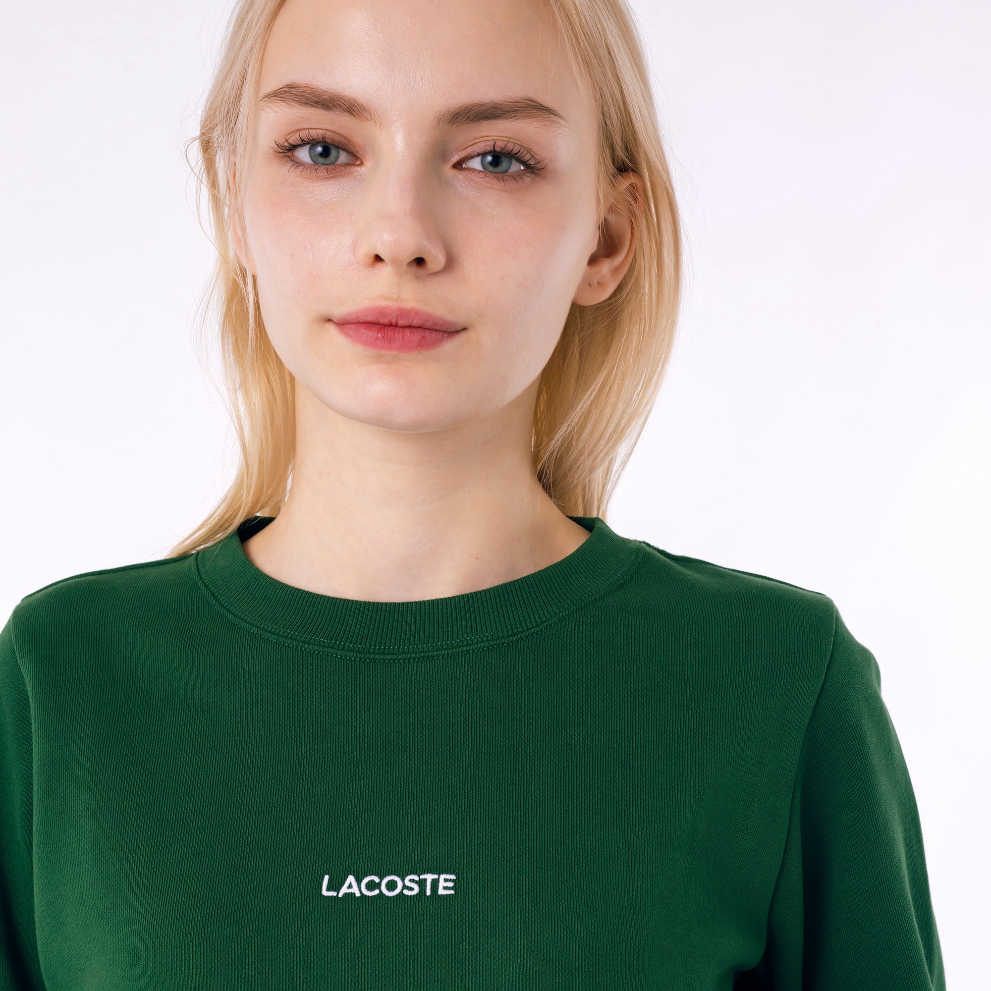 ブランドネームロゴステッチクルーネックスウェット