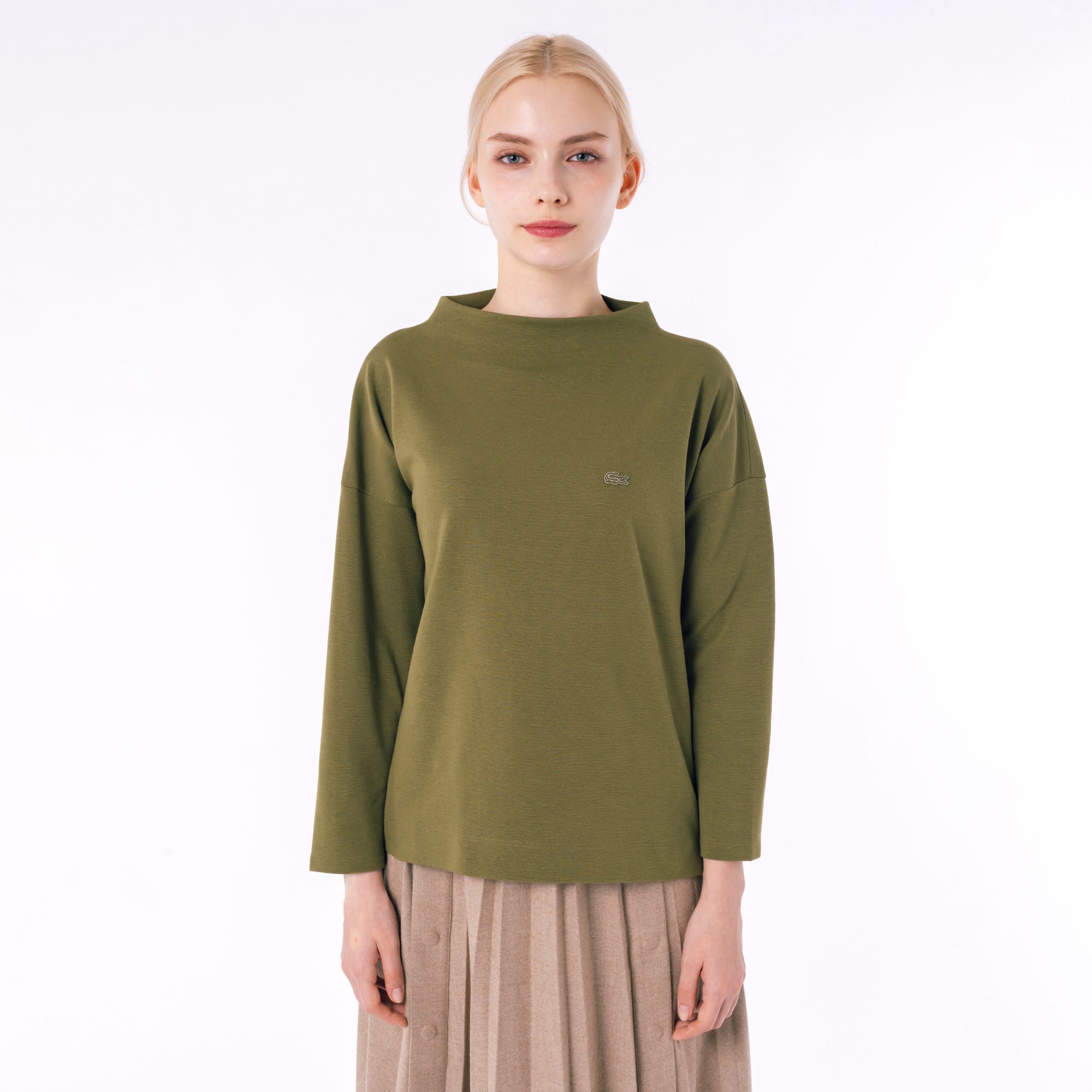 ボトルネックミラノリブプルオーバー