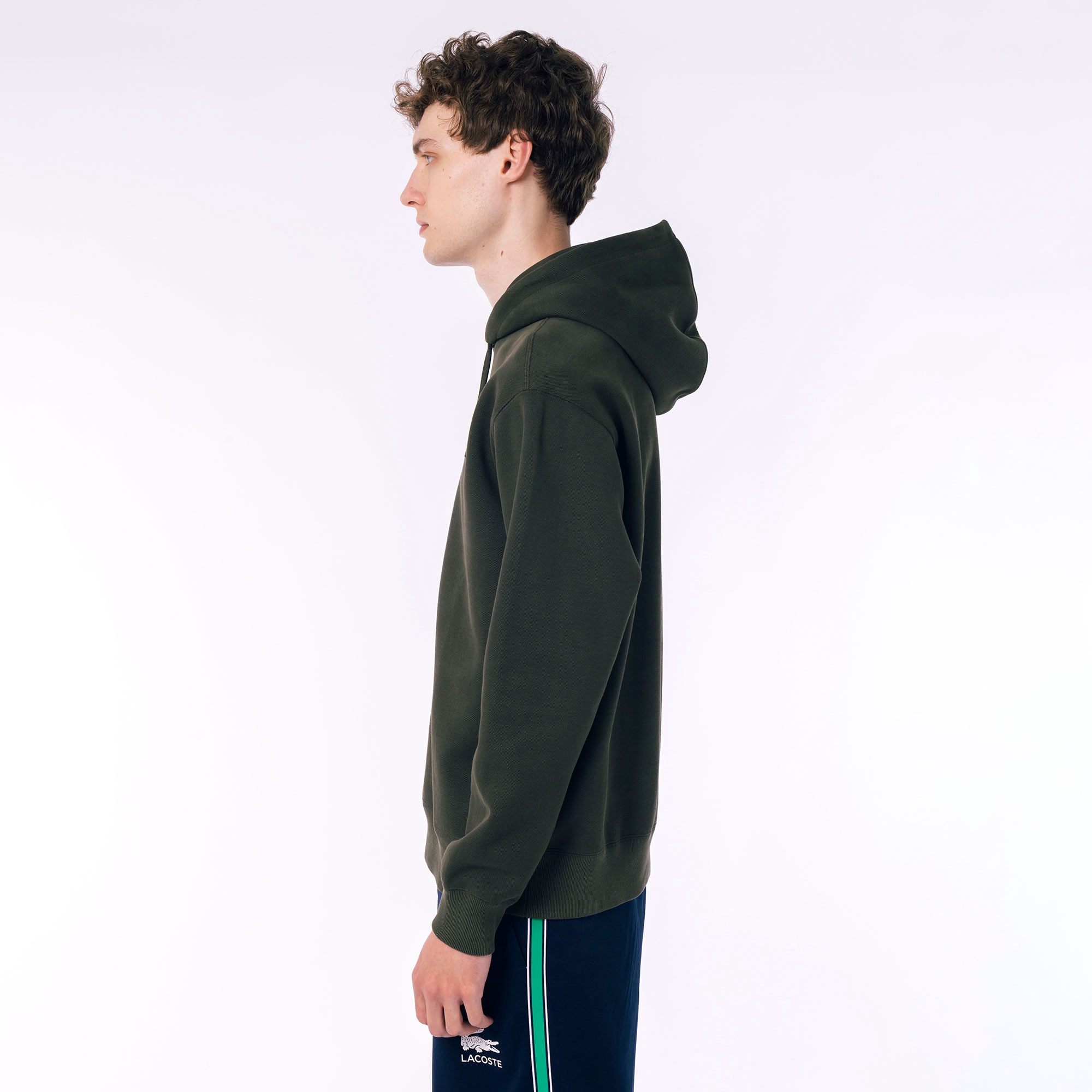 鹿の子ニットワントーンフーディー