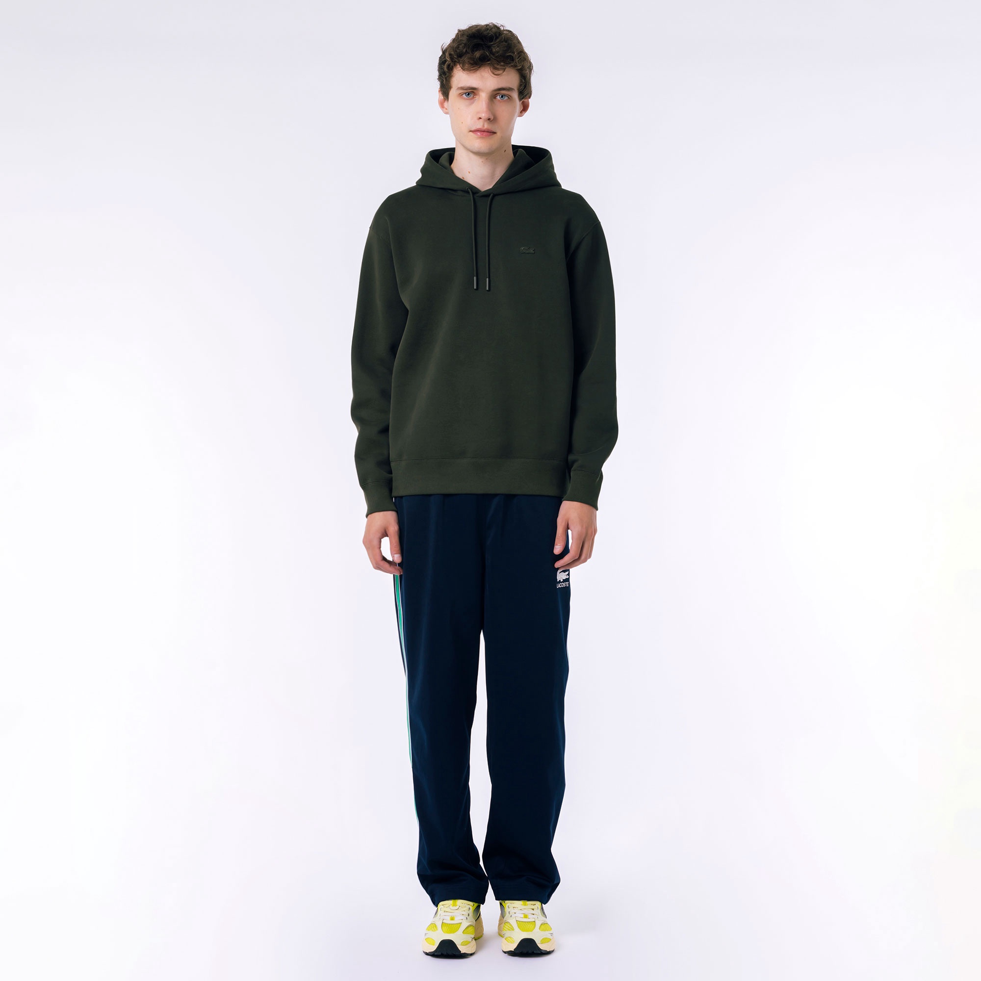 鹿の子ニットワントーンフーディー