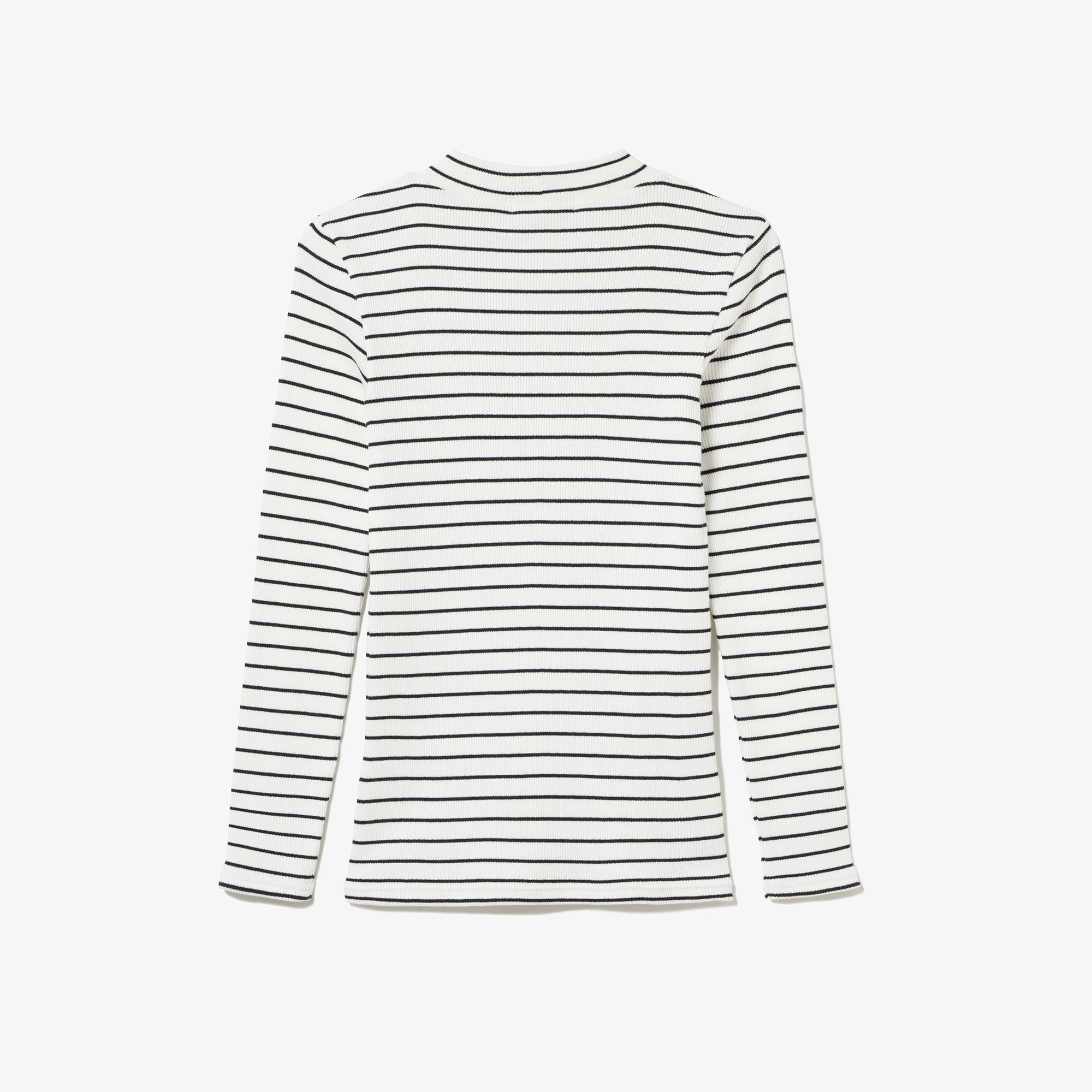モックネックロングスリーブTシャツ