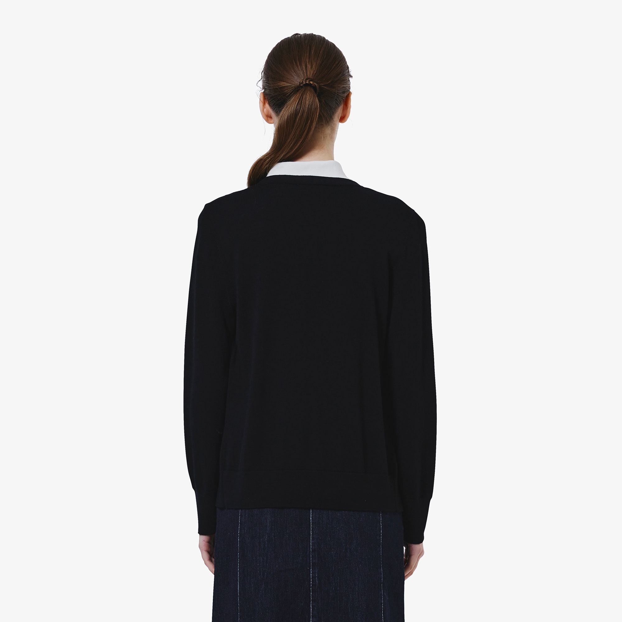 ウォッシャブルウールニットカーディガン