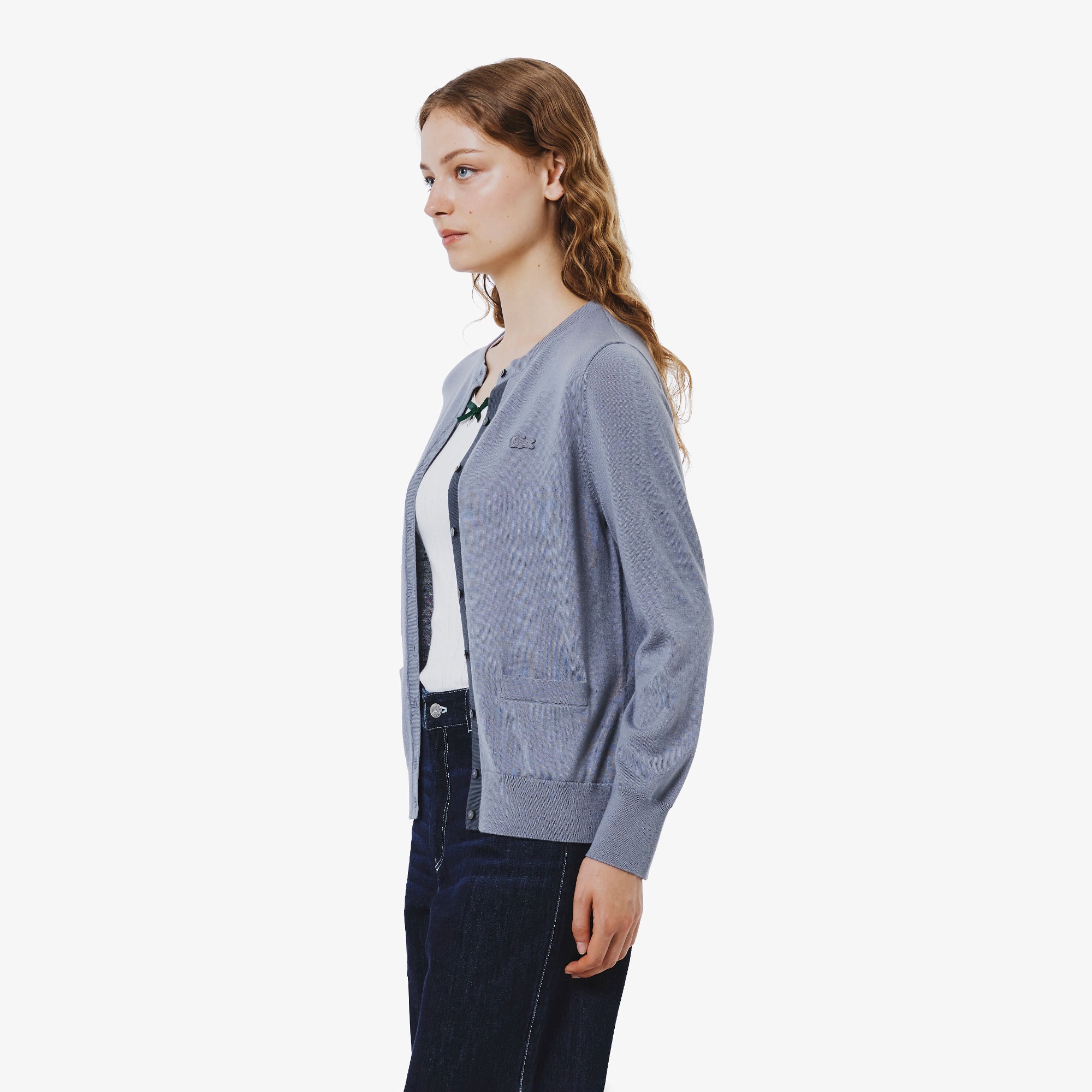 ウォッシャブルウールニットカーディガン