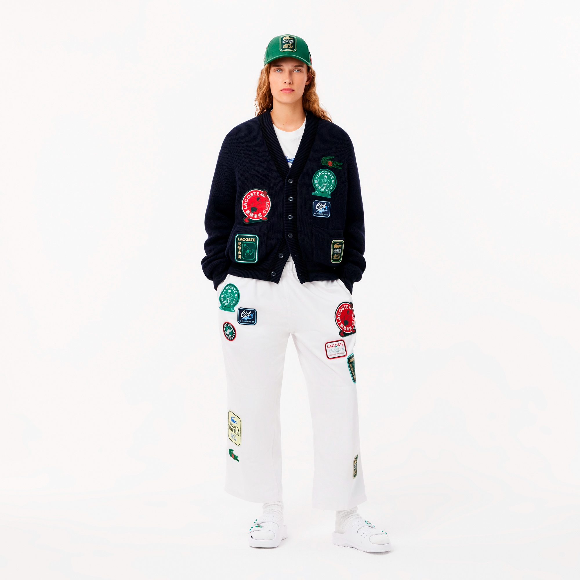 『Lacoste x CLOT』リバーシブルカーディガン