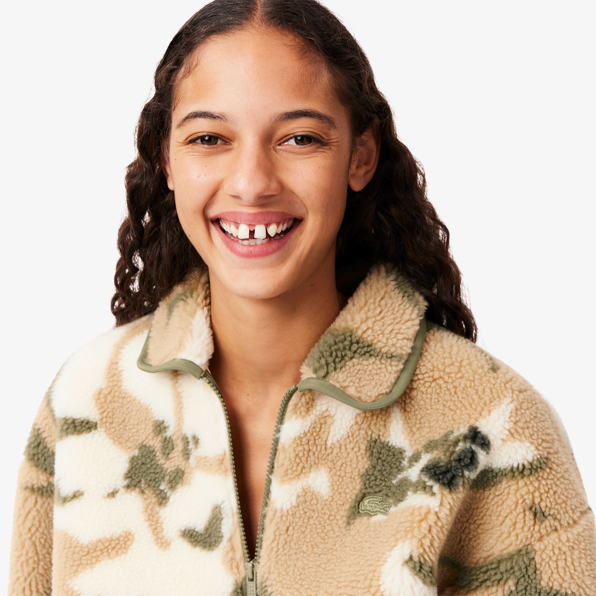 フローラルボアフリースプルオーバー