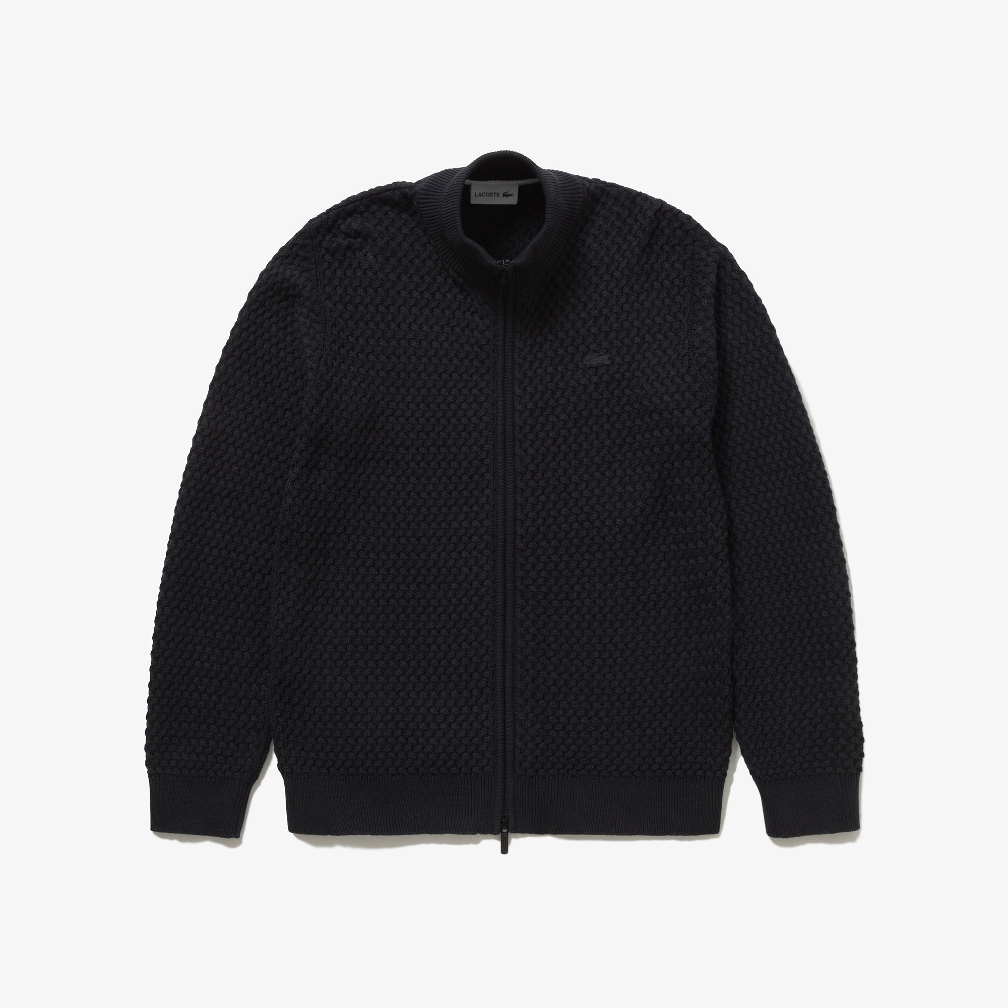 バスケットニットジップアップ