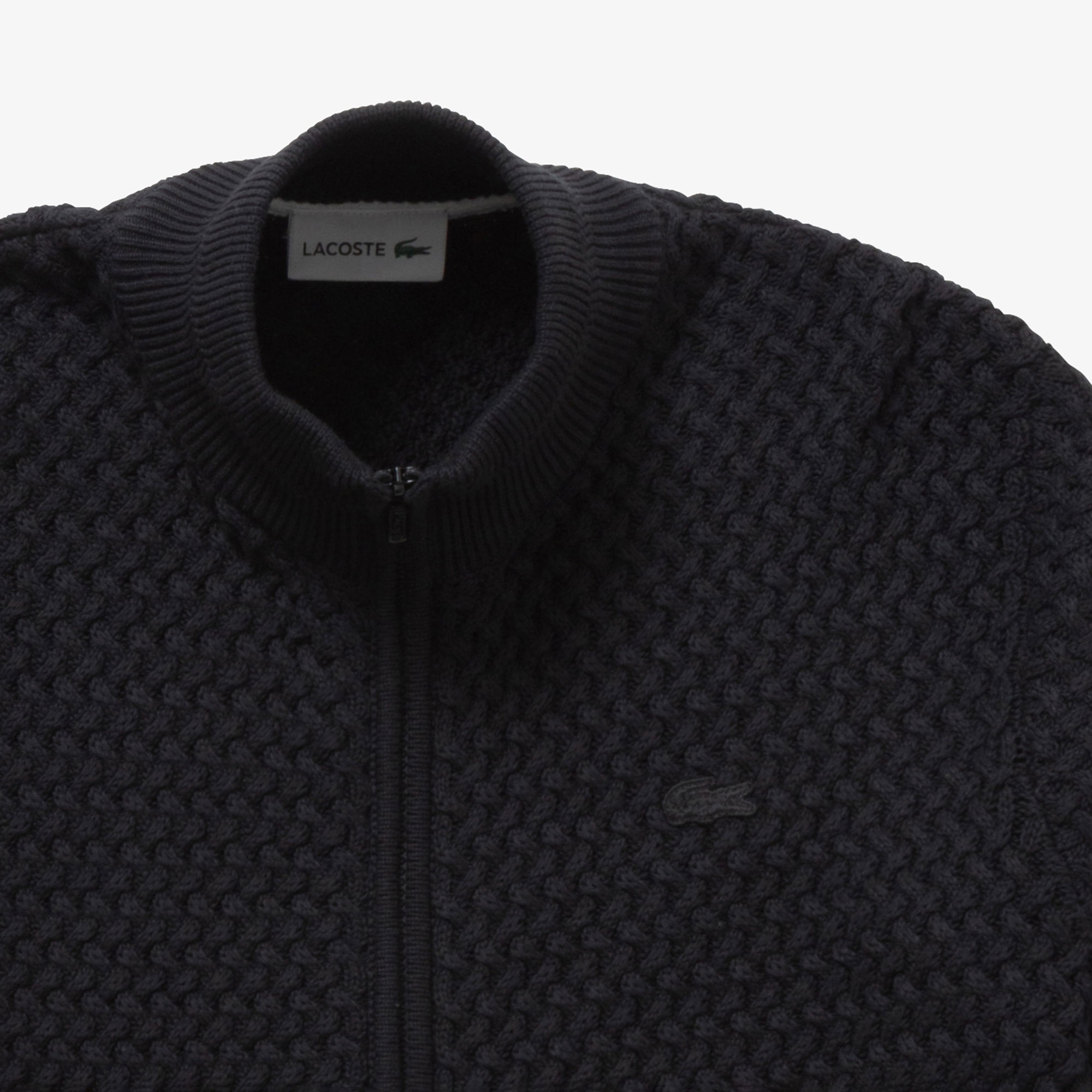 バスケットニットジップアップ