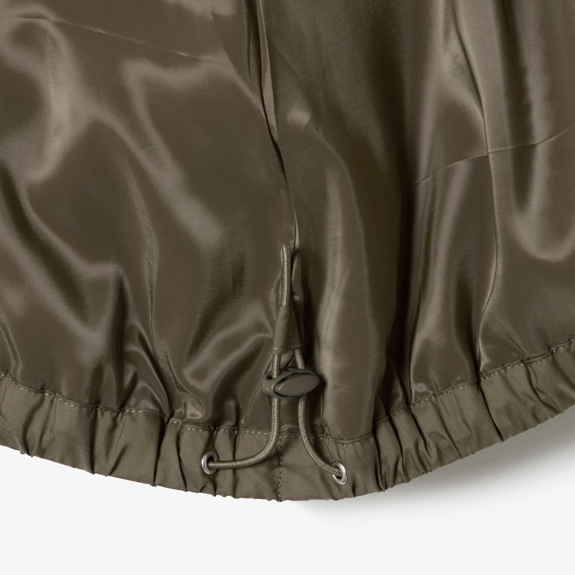 リブニットスタンドカラーボアジャケット