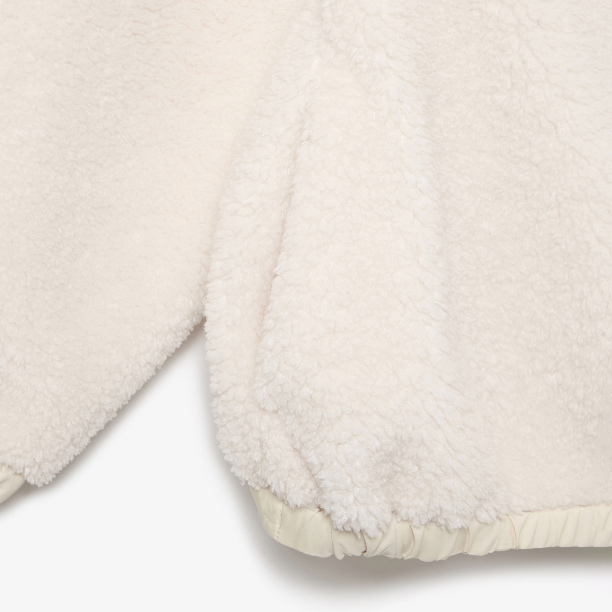 リブニットスタンドカラーボアジャケット