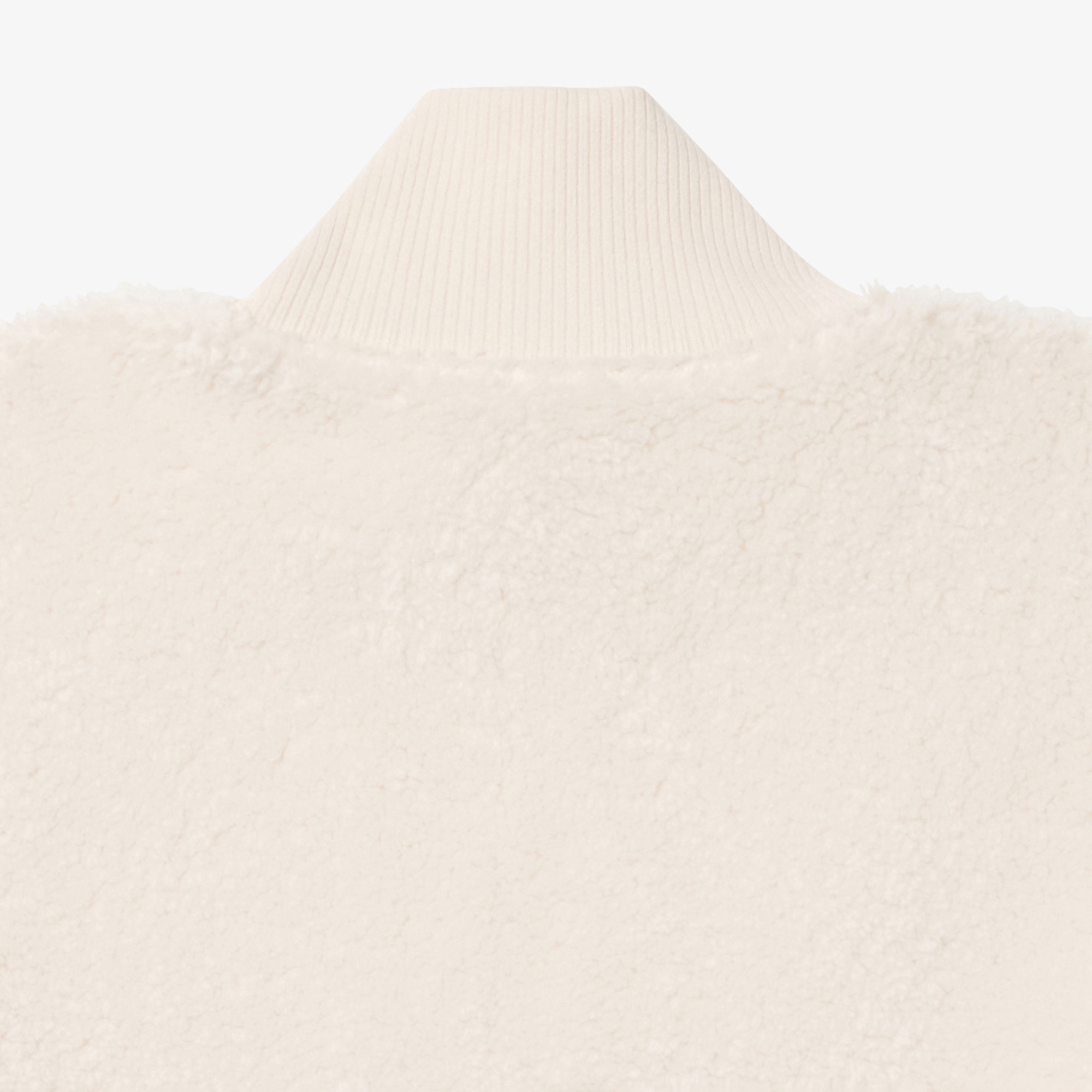 リブニットスタンドカラーボアジャケット