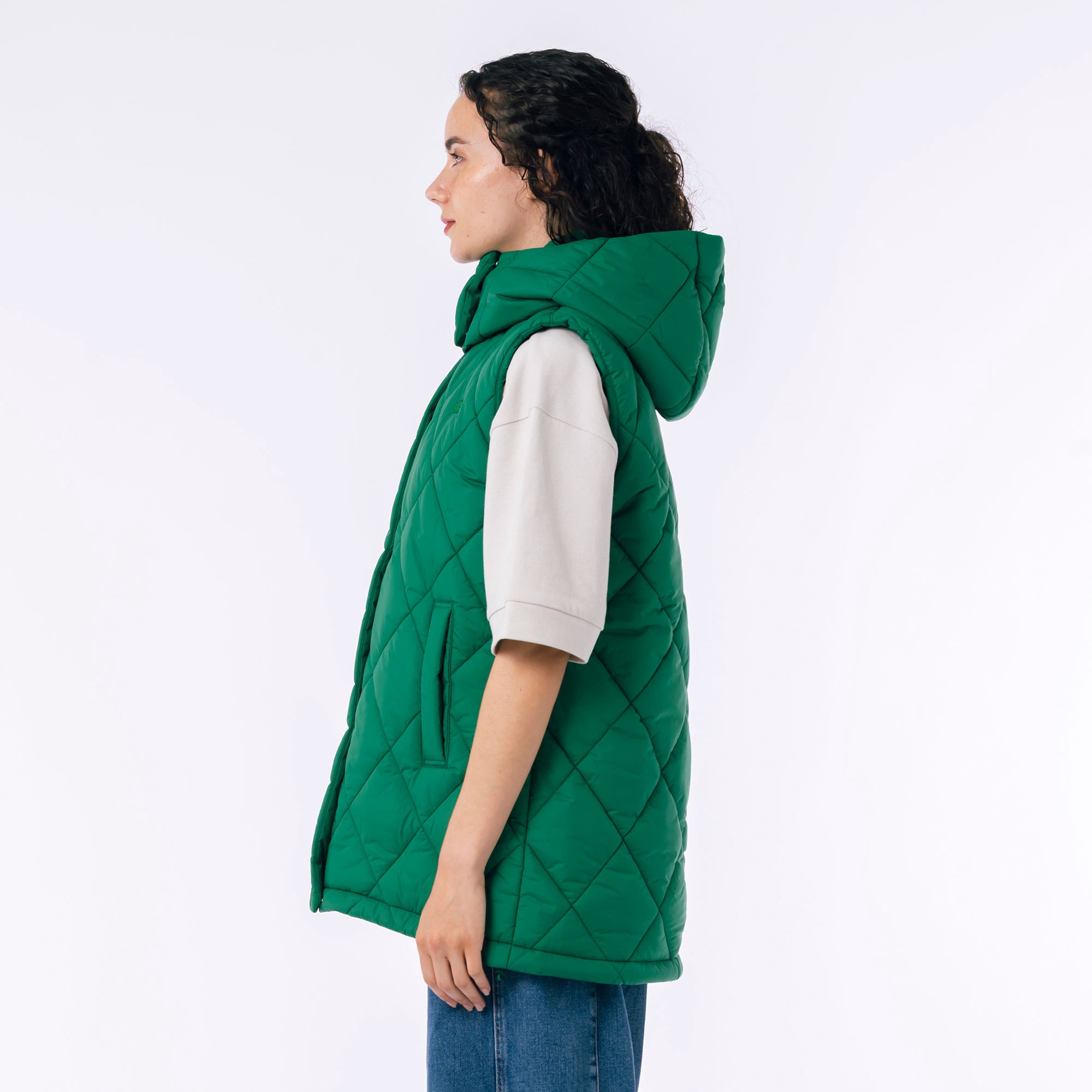 撥水キルティングベスト