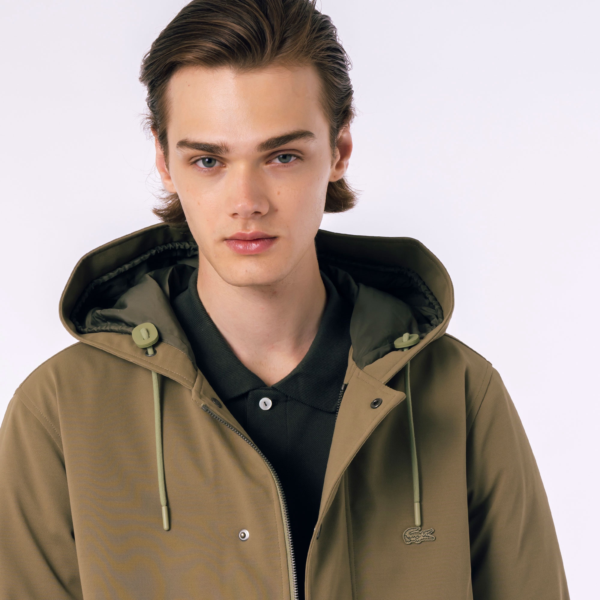 耐水透湿ピケダウンジャケット