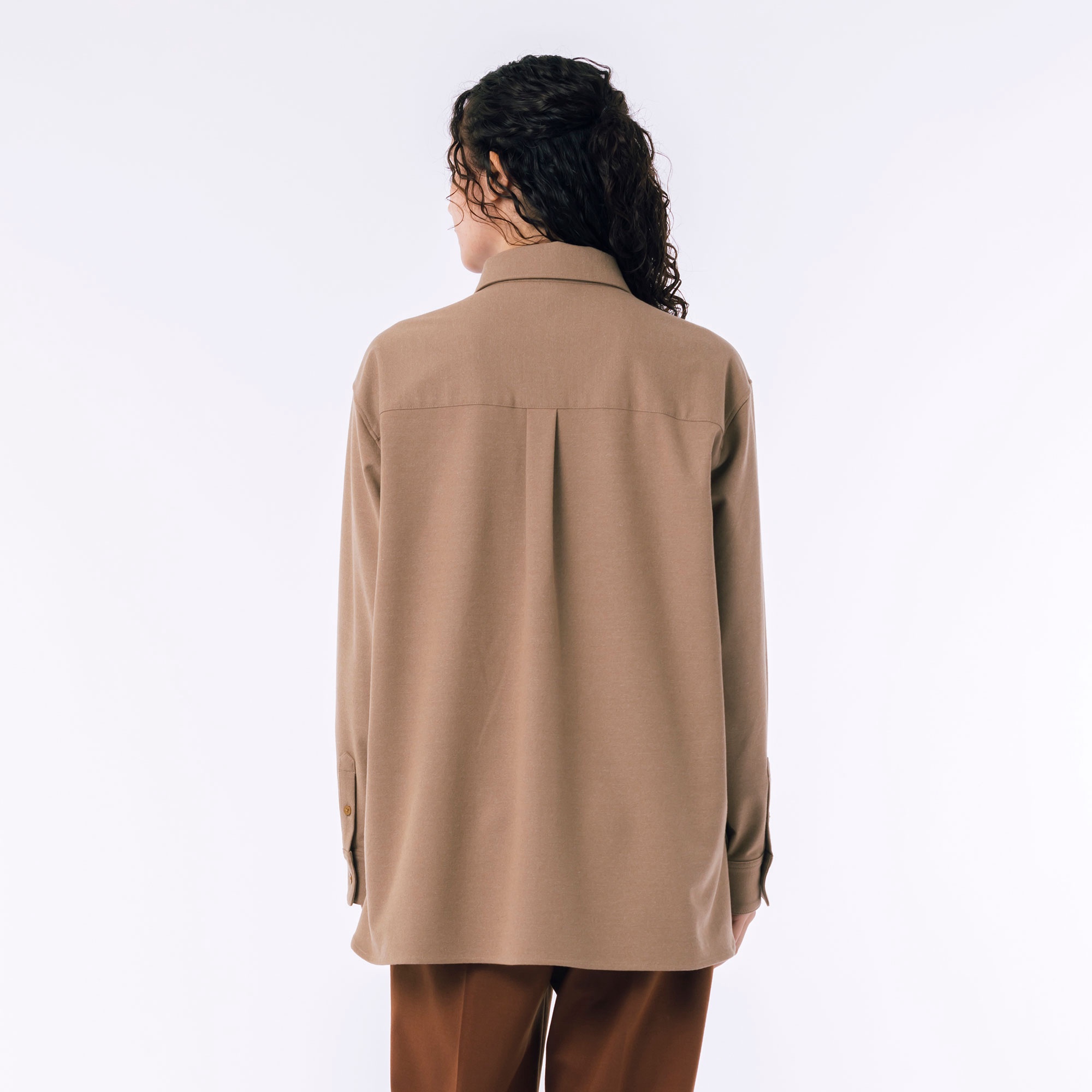 ウールライクダブルポケットシャツ