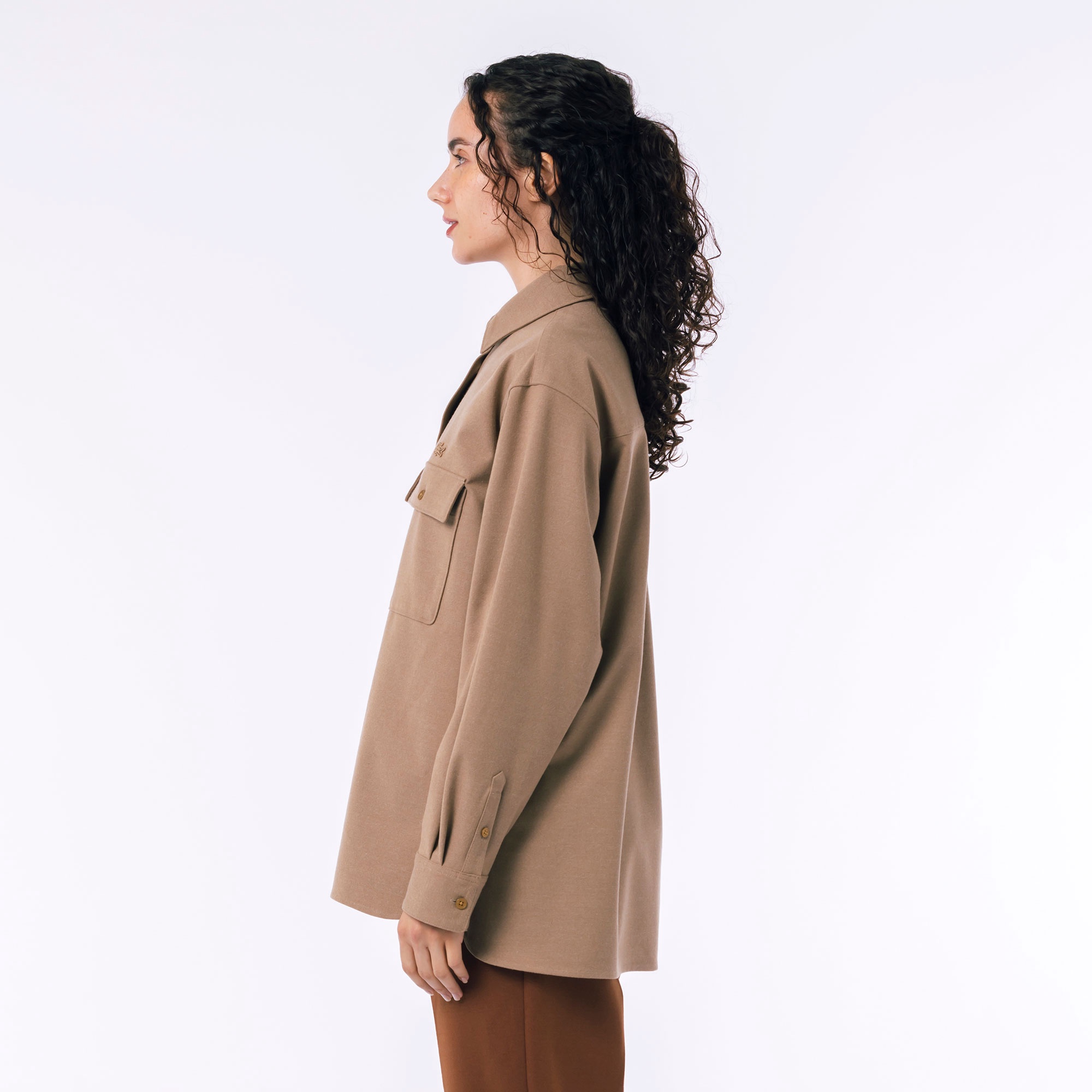 ウールライクダブルポケットシャツ