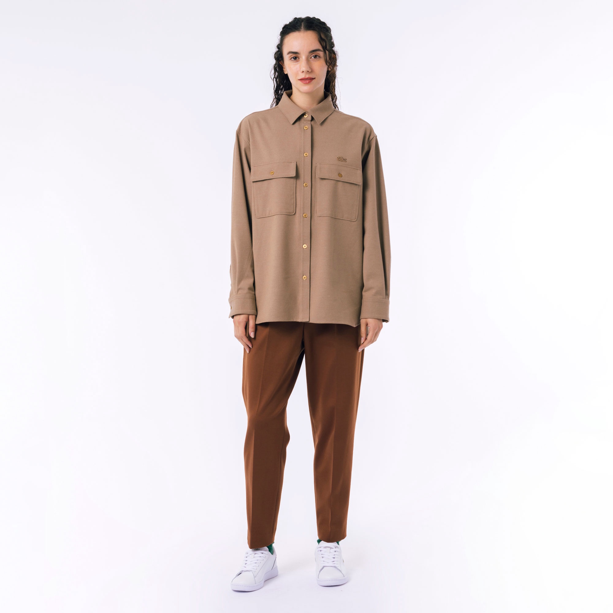 ウールライクダブルポケットシャツ