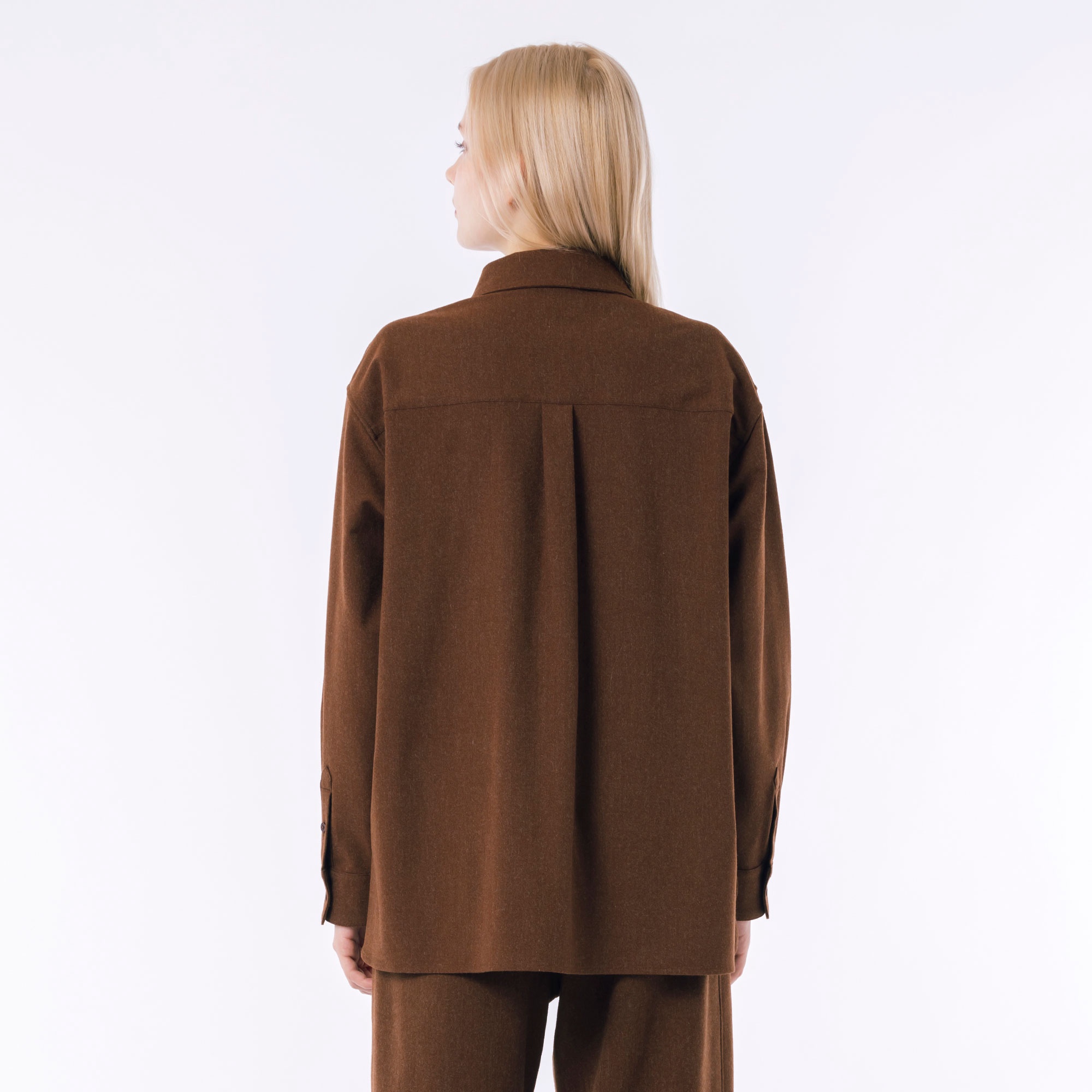 ウールライクダブルポケットシャツ