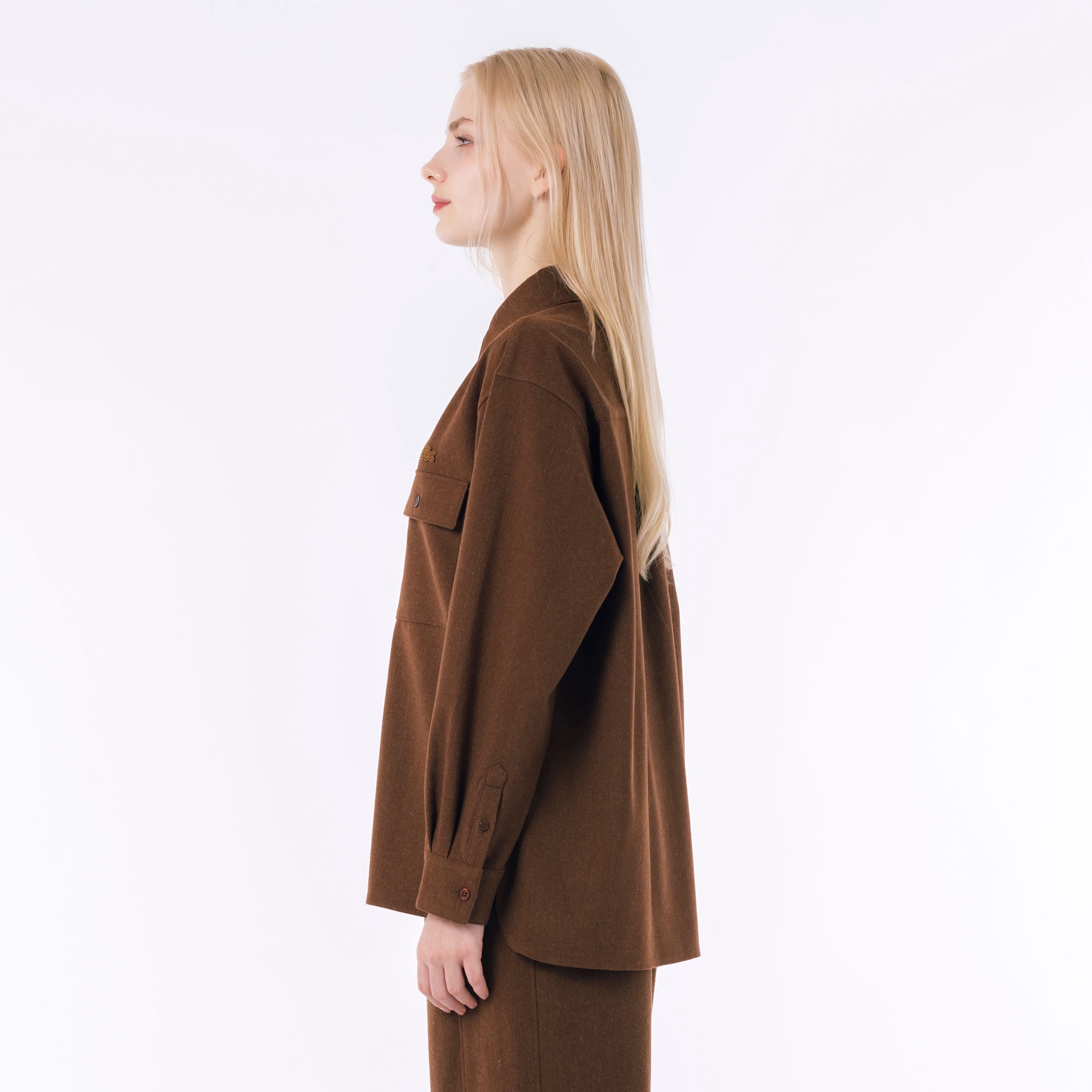 ウールライクダブルポケットシャツ