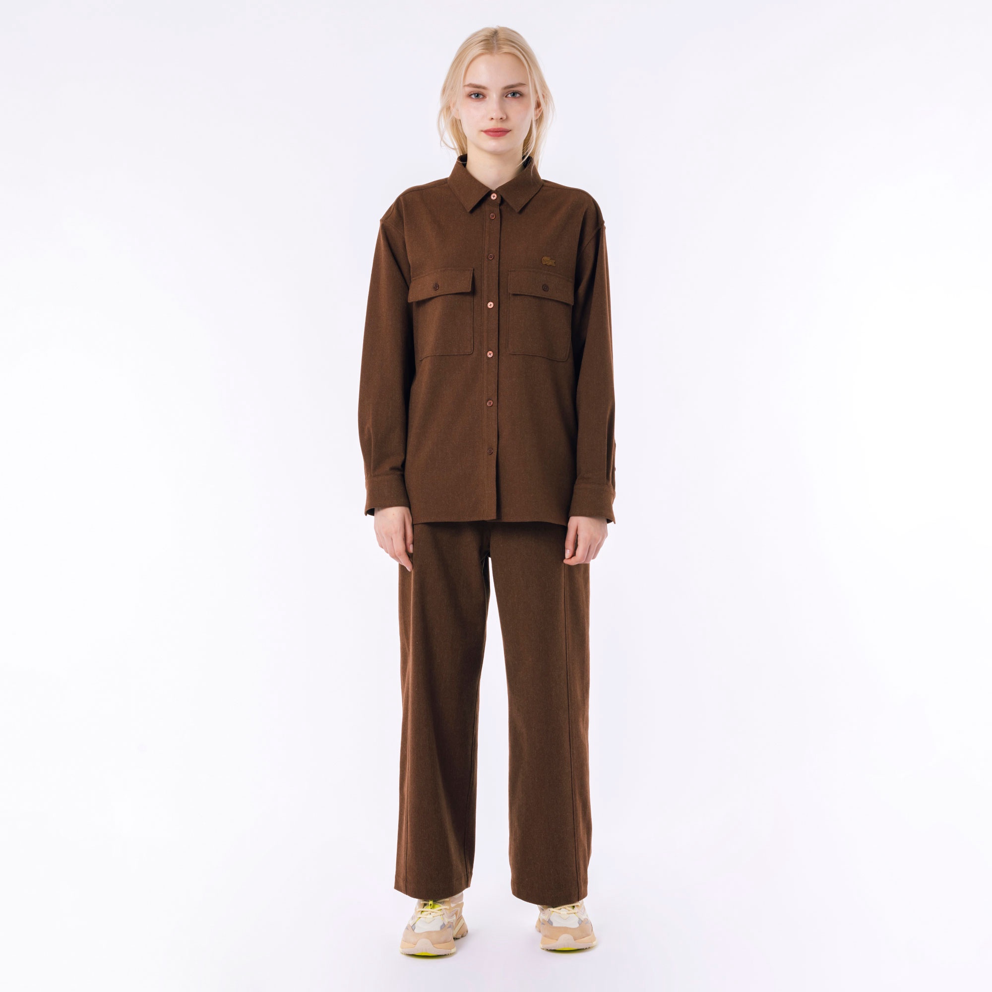 ウールライクダブルポケットシャツ