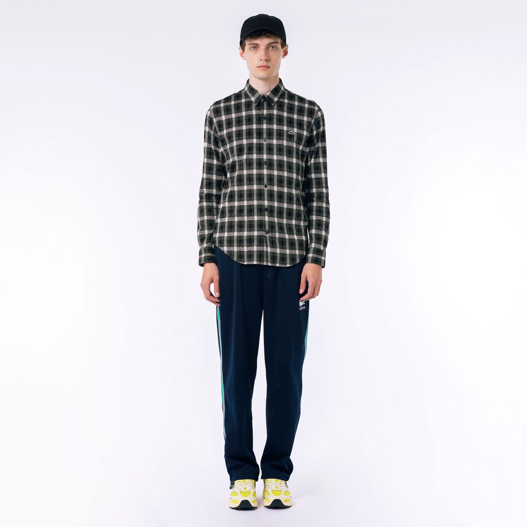 チェックジャージシャツ