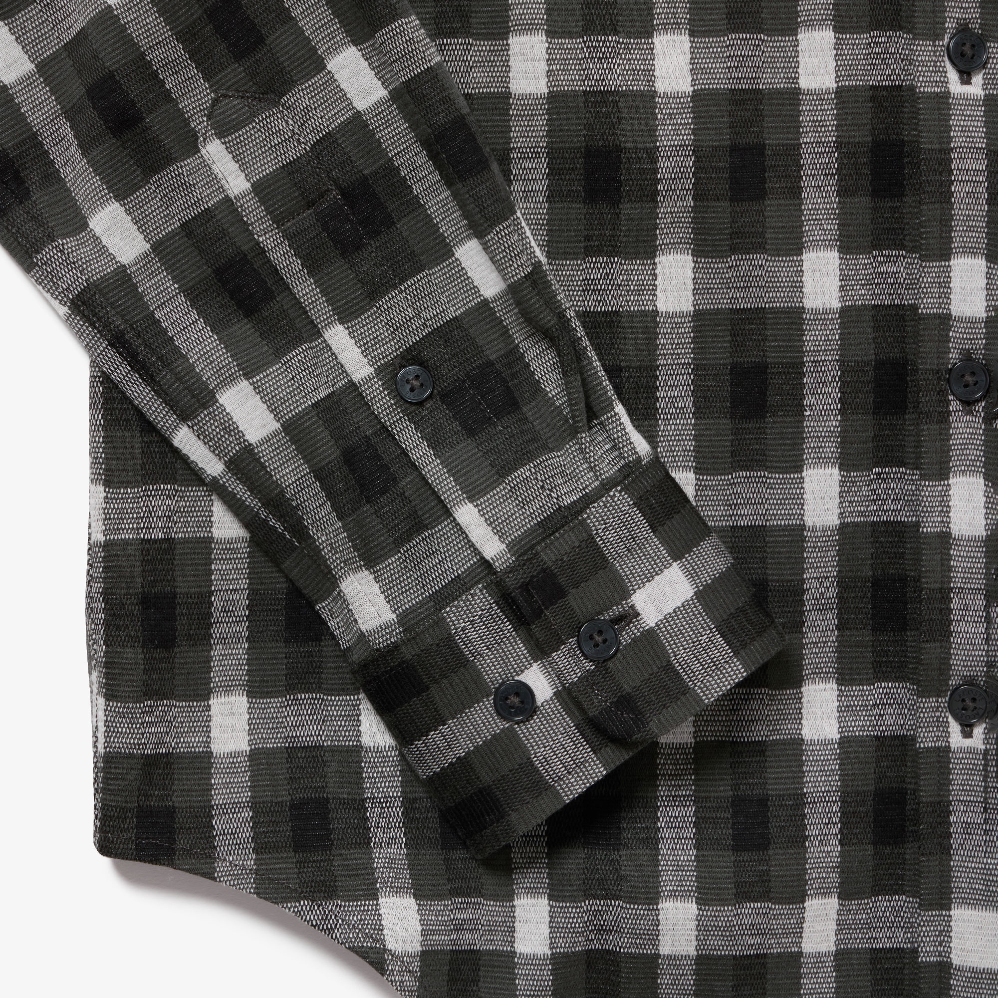 チェックジャージシャツ