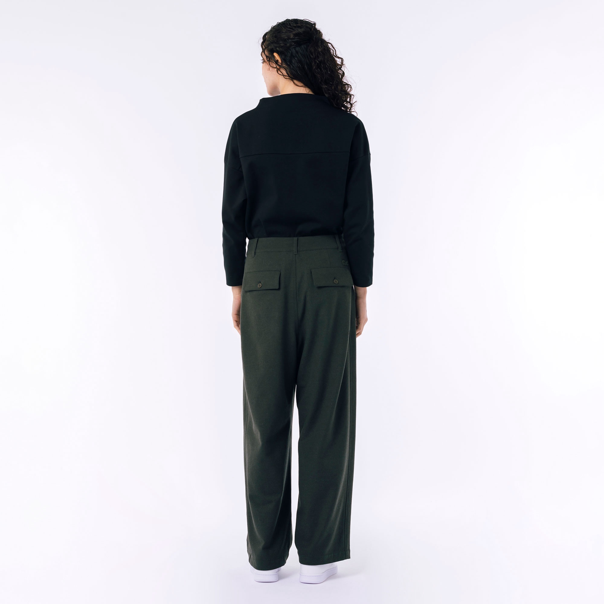 ストレッチツイルワイドパンツ