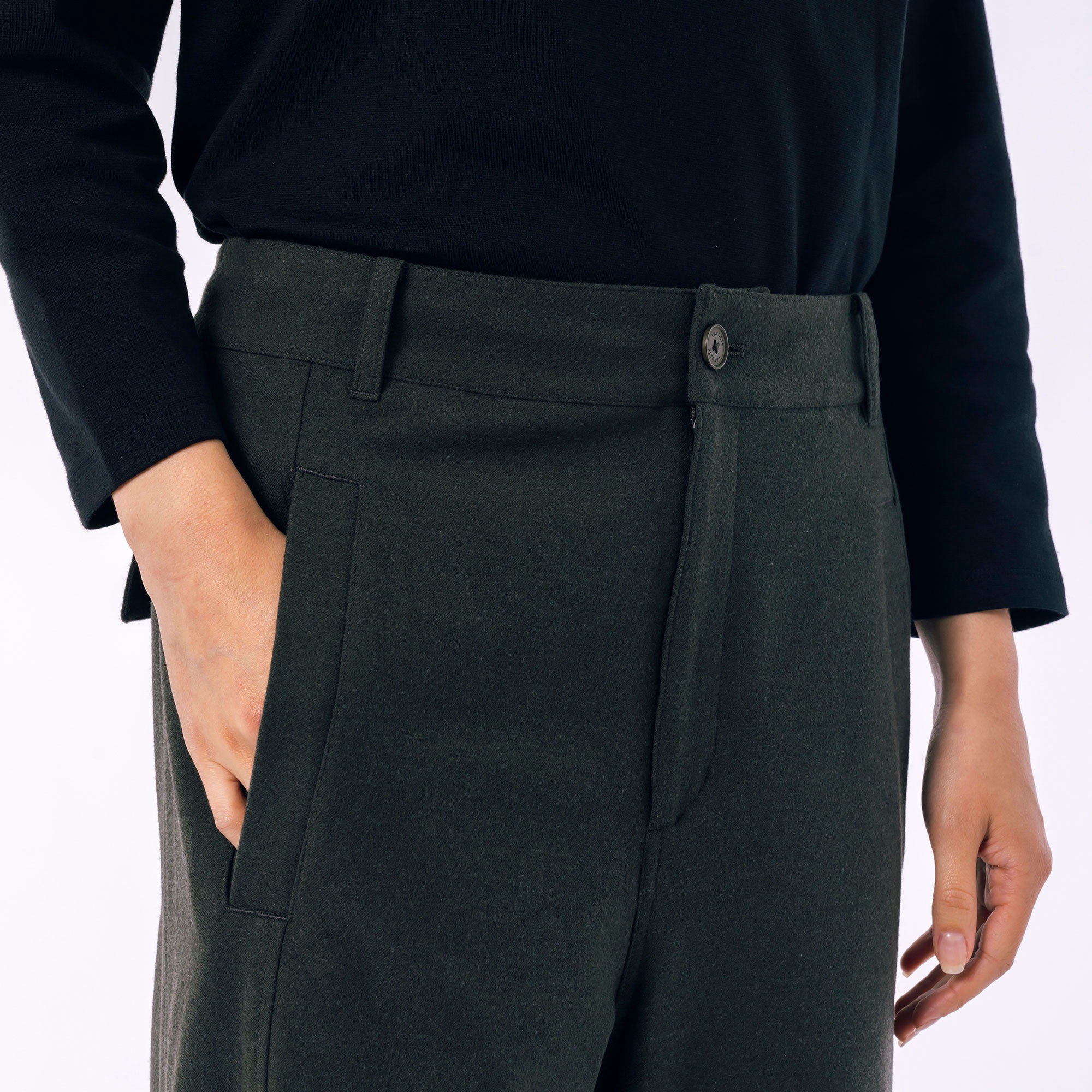 ストレッチツイルワイドパンツ