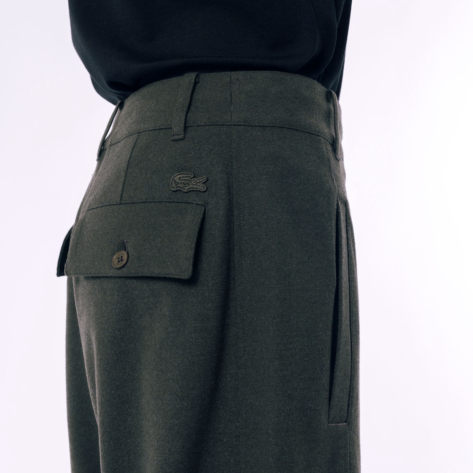 ストレッチツイルワイドパンツ