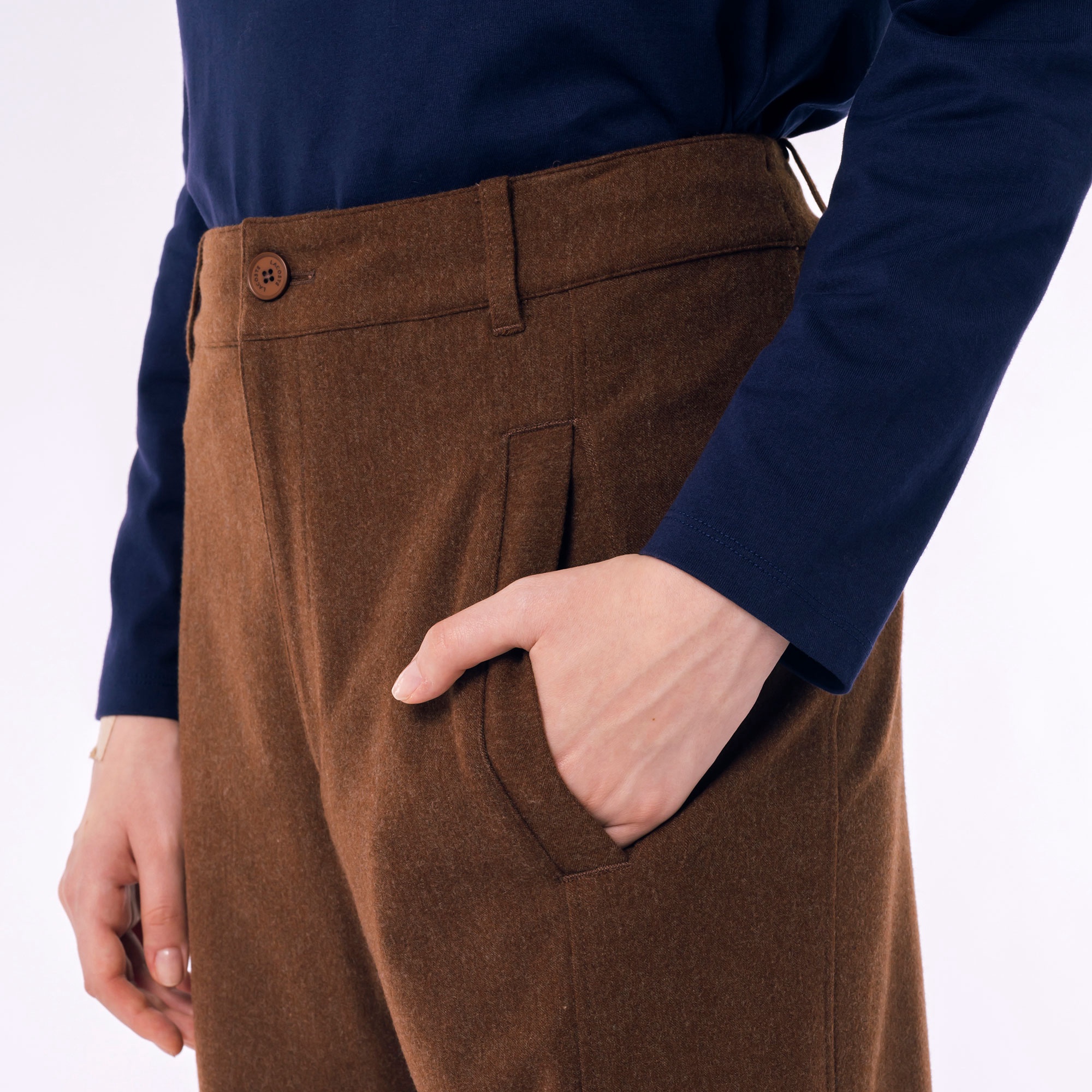 ストレッチツイルワイドパンツ