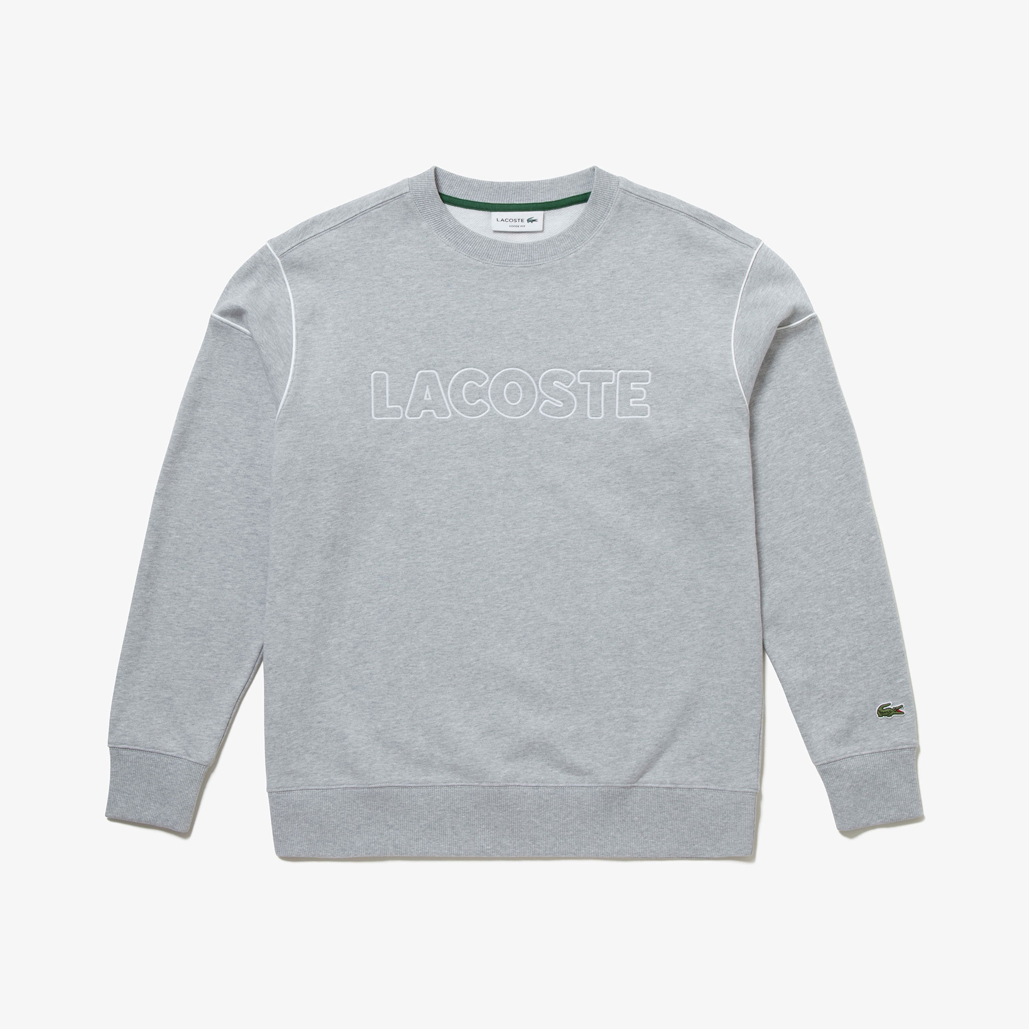 アウトラインネームステッチクルーネックスウェット