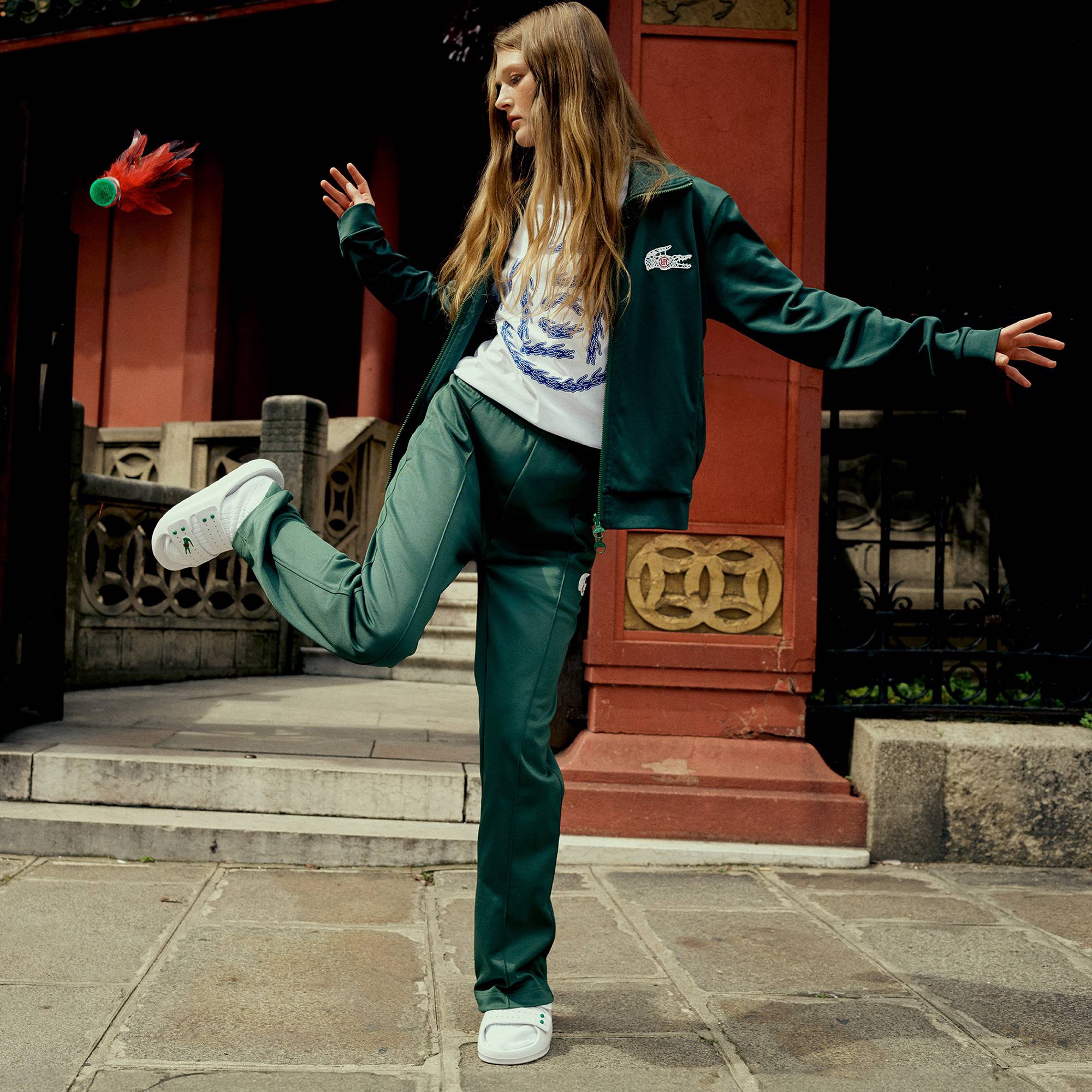 『Lacoste x CLOT』トラックパンツ