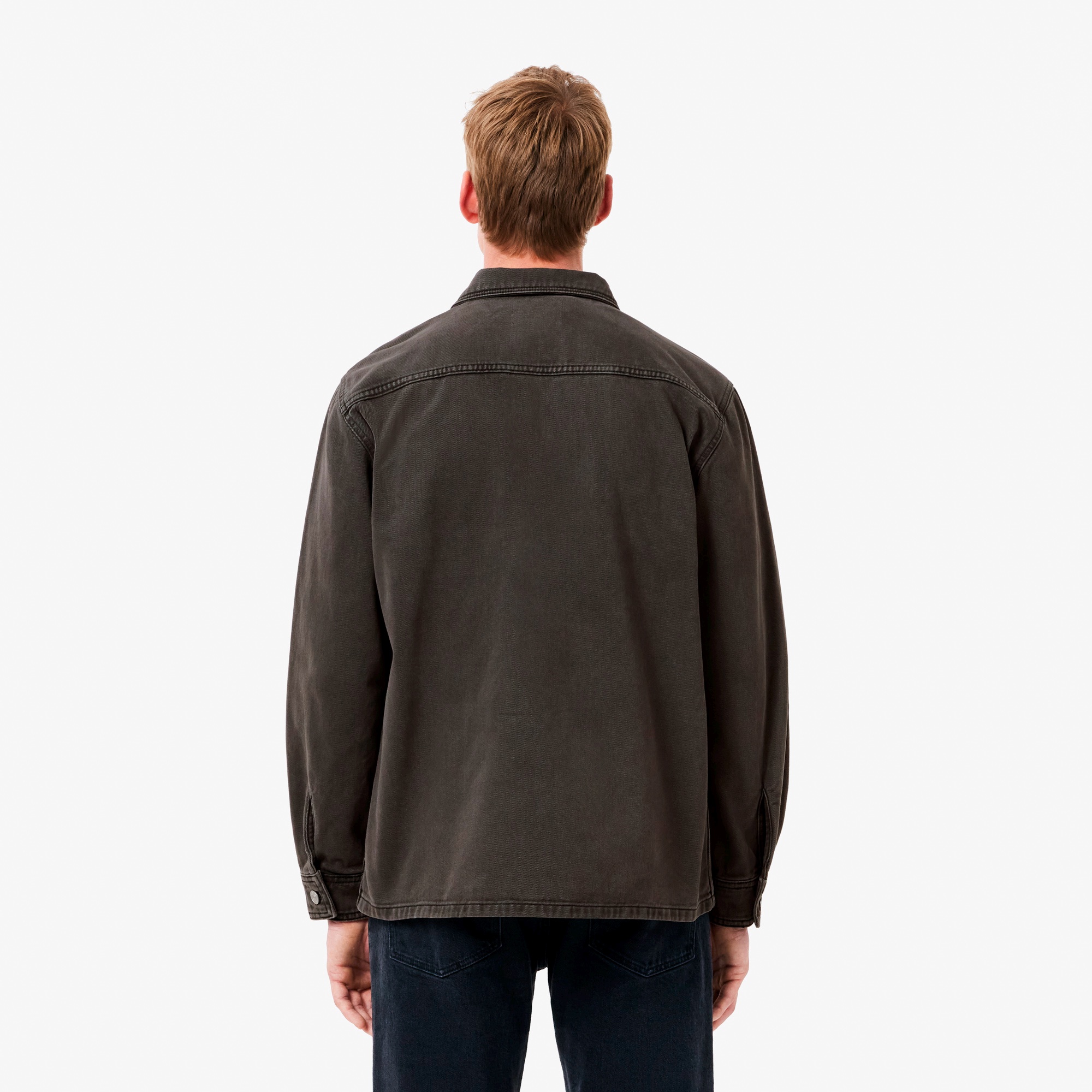 オーガニックコットンガーメントダイデニムシャツ