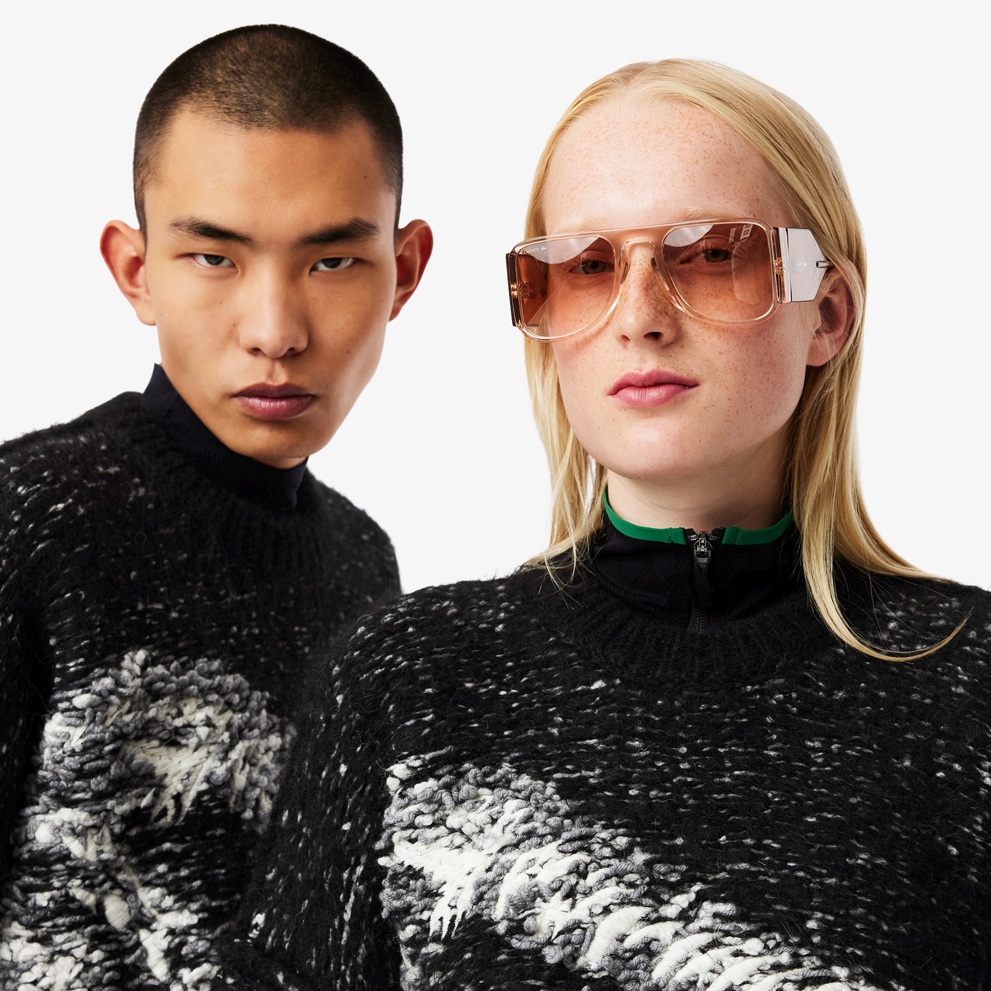 『FW24 Fashion Show』 ワニロゴグラフィックジャカードセーター