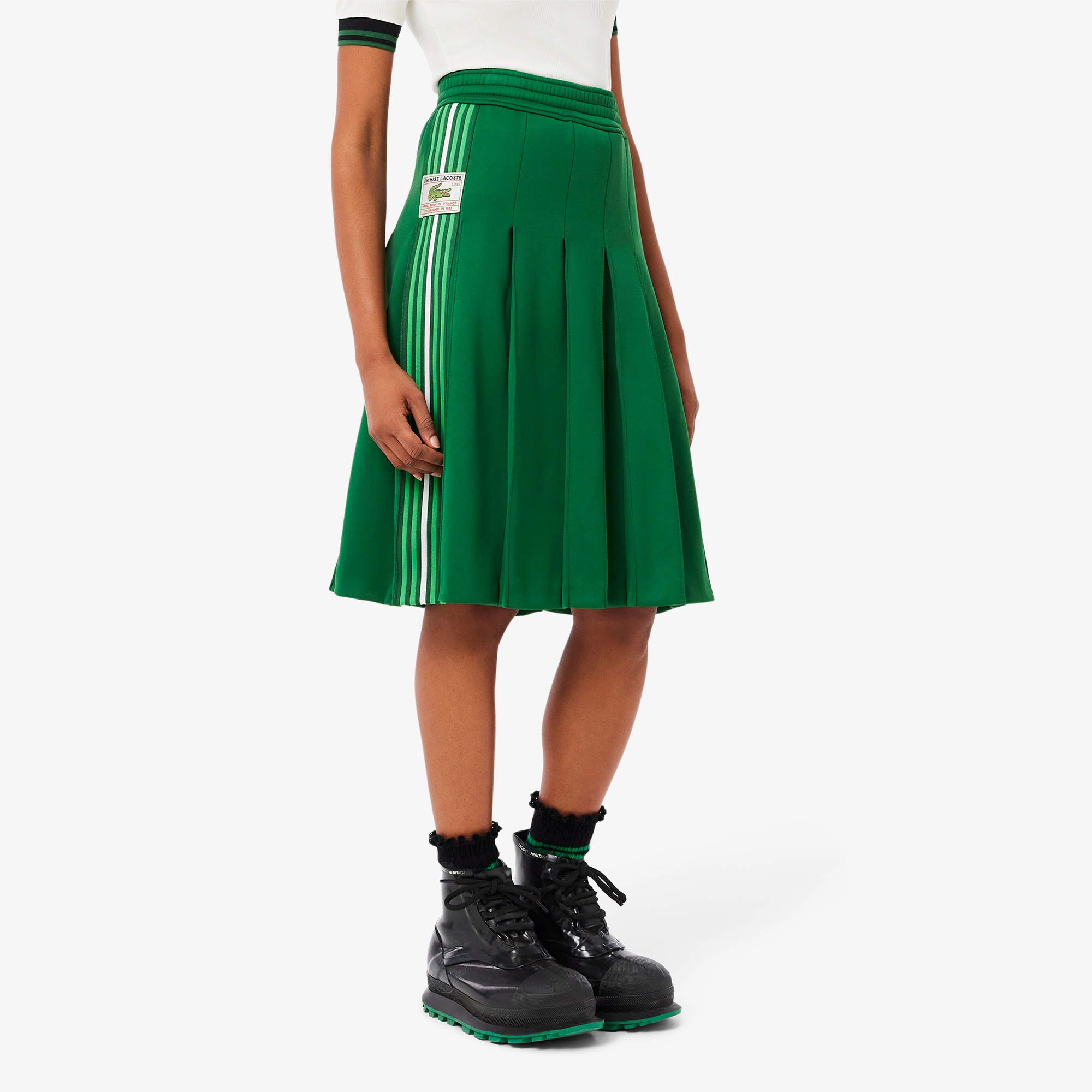 『FW24 Fashion Show』 サイドテーピングプリーツスカート