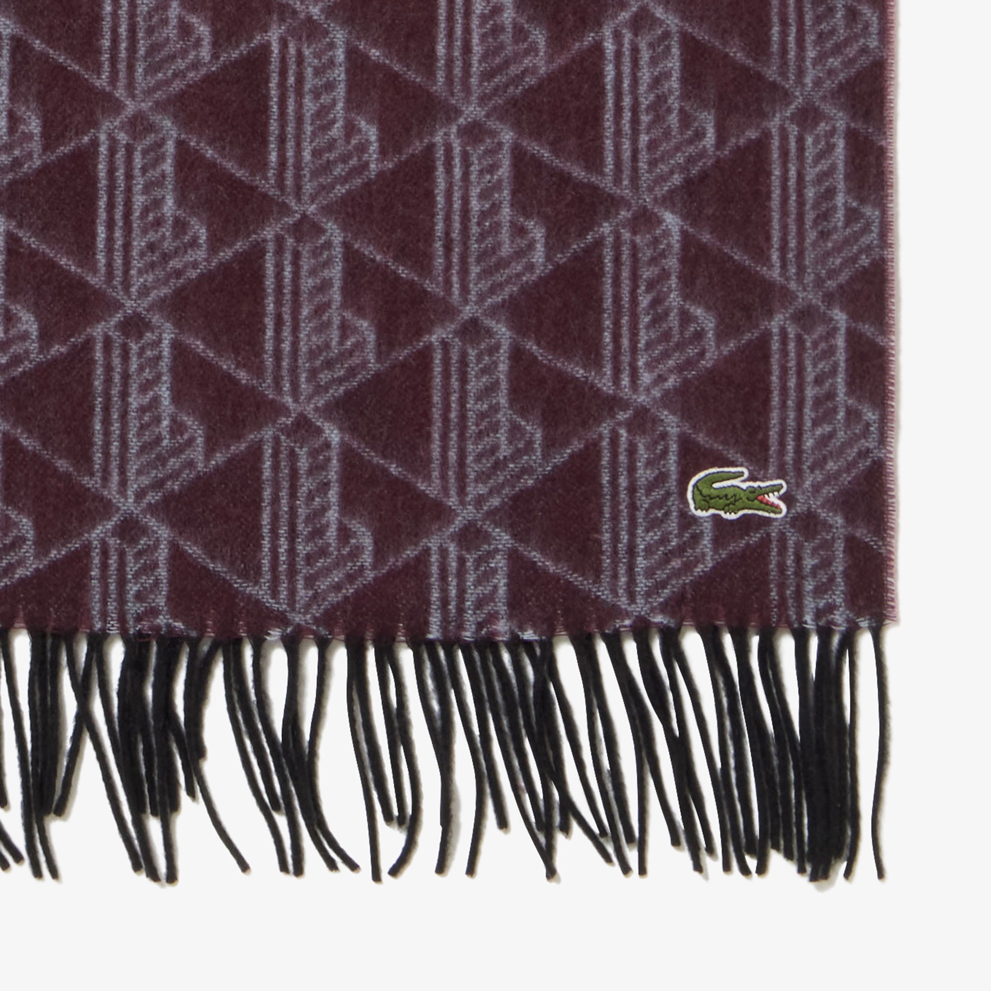 モノグラムジャカード大判リサイクルマフラー