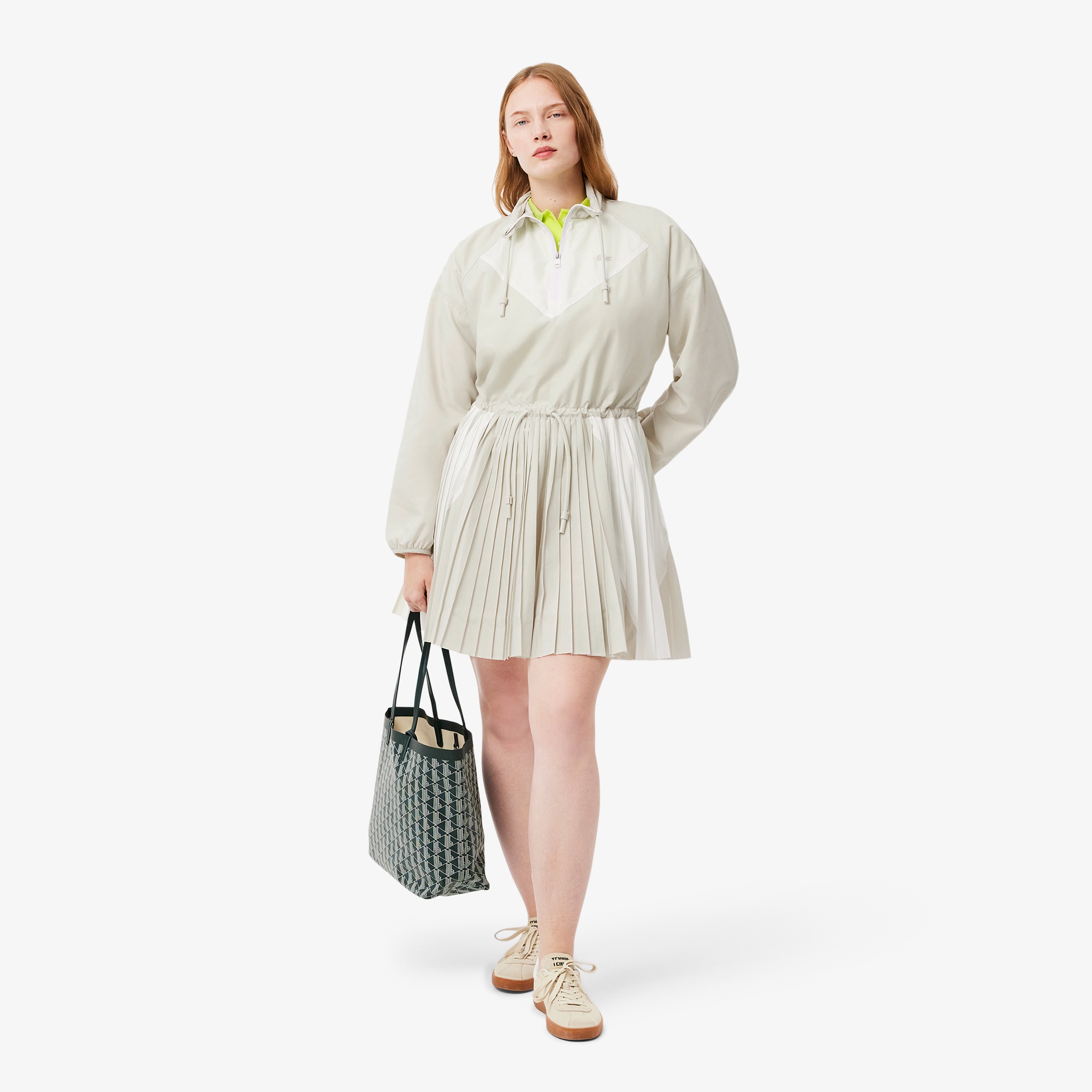 プリーツスカートアノラックドレス