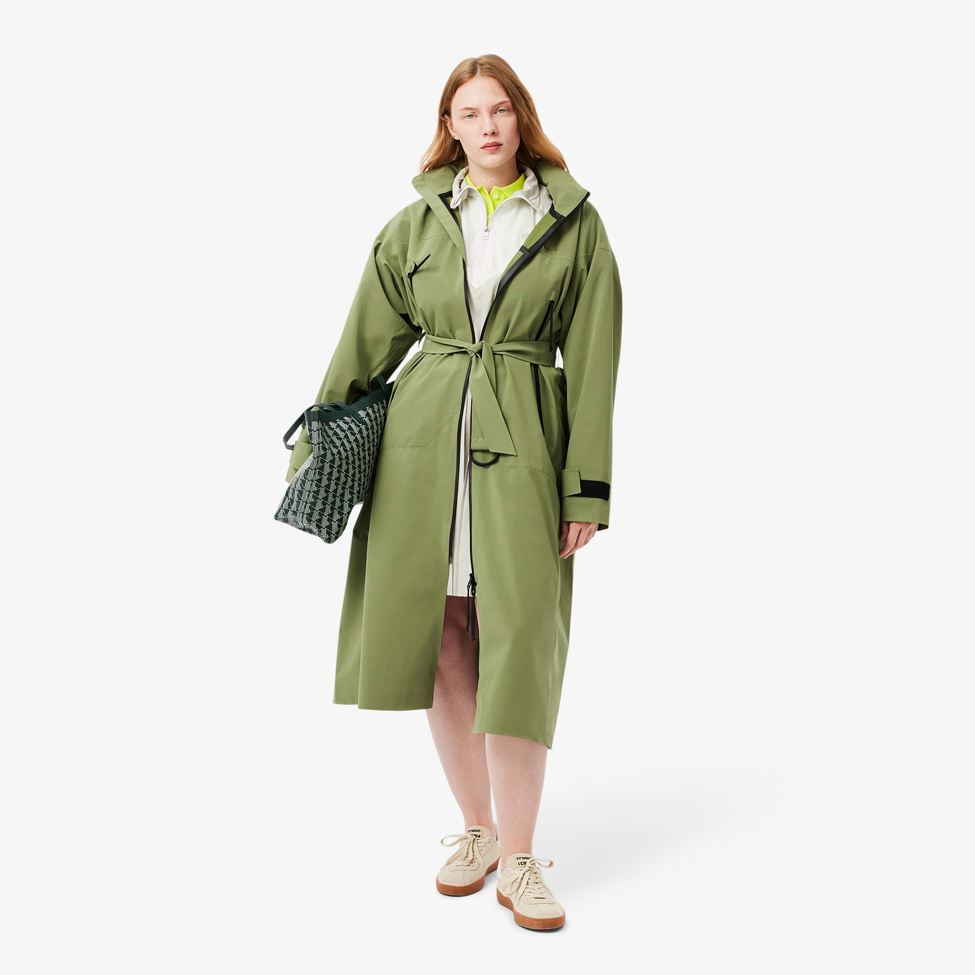 プリーツスカートアノラックドレス