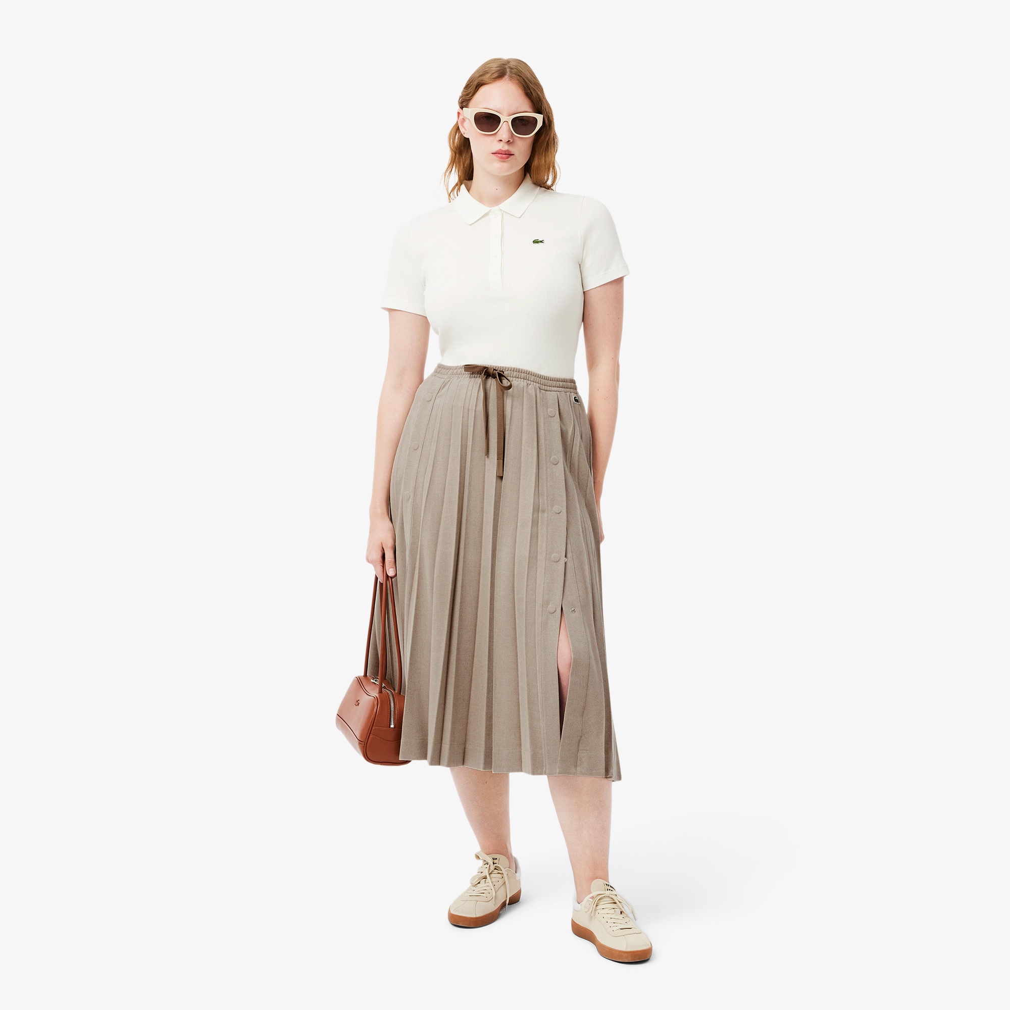 ロングプリーツフランネルスカート